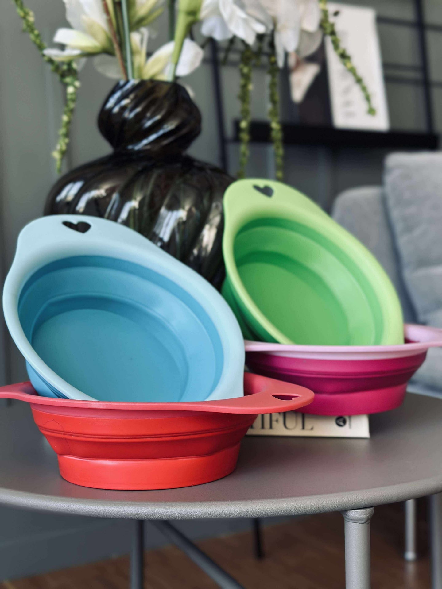 Sammenleggbar Hundeskål - Colormix