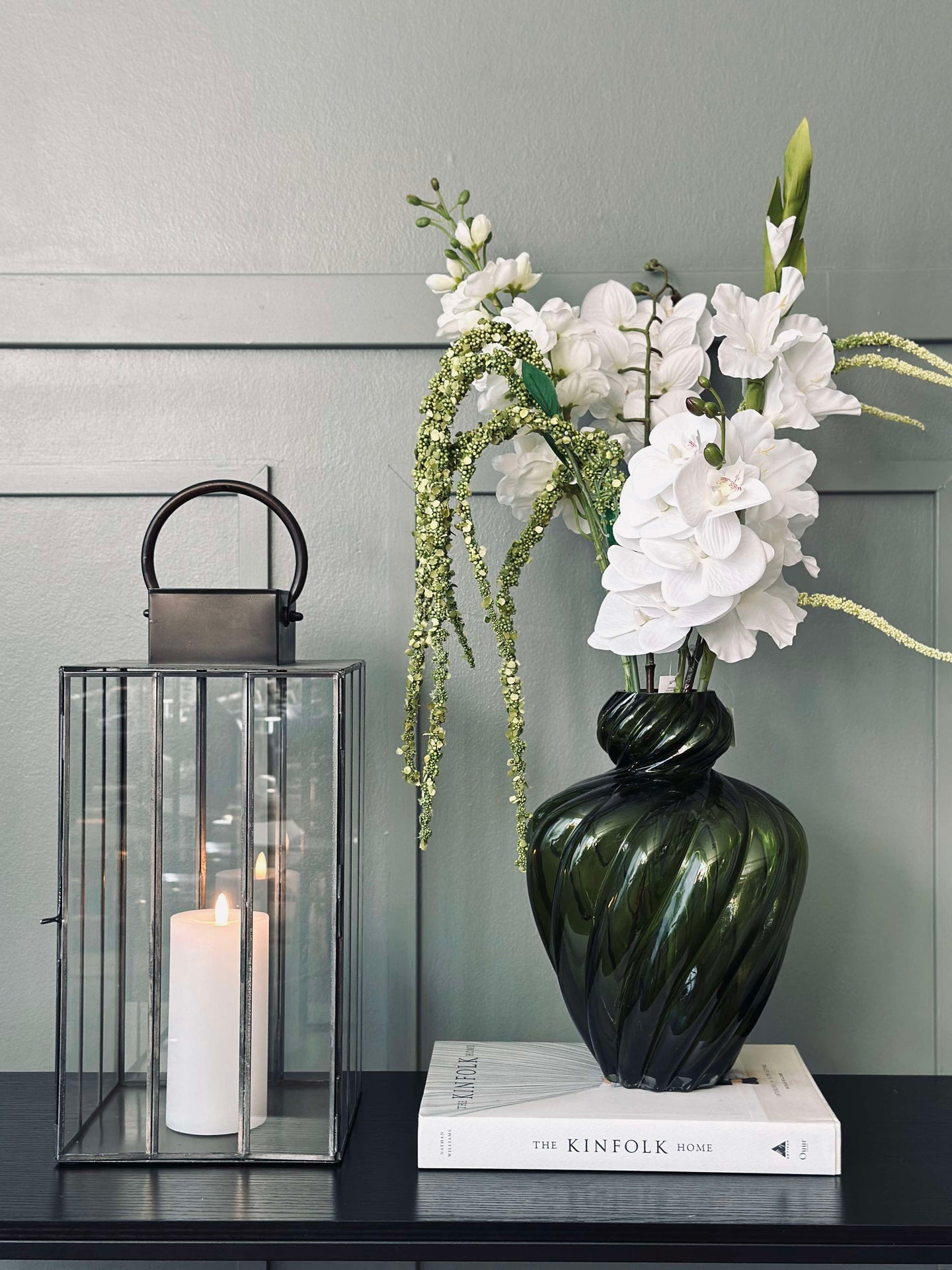 Vase ART grønn munnblåst