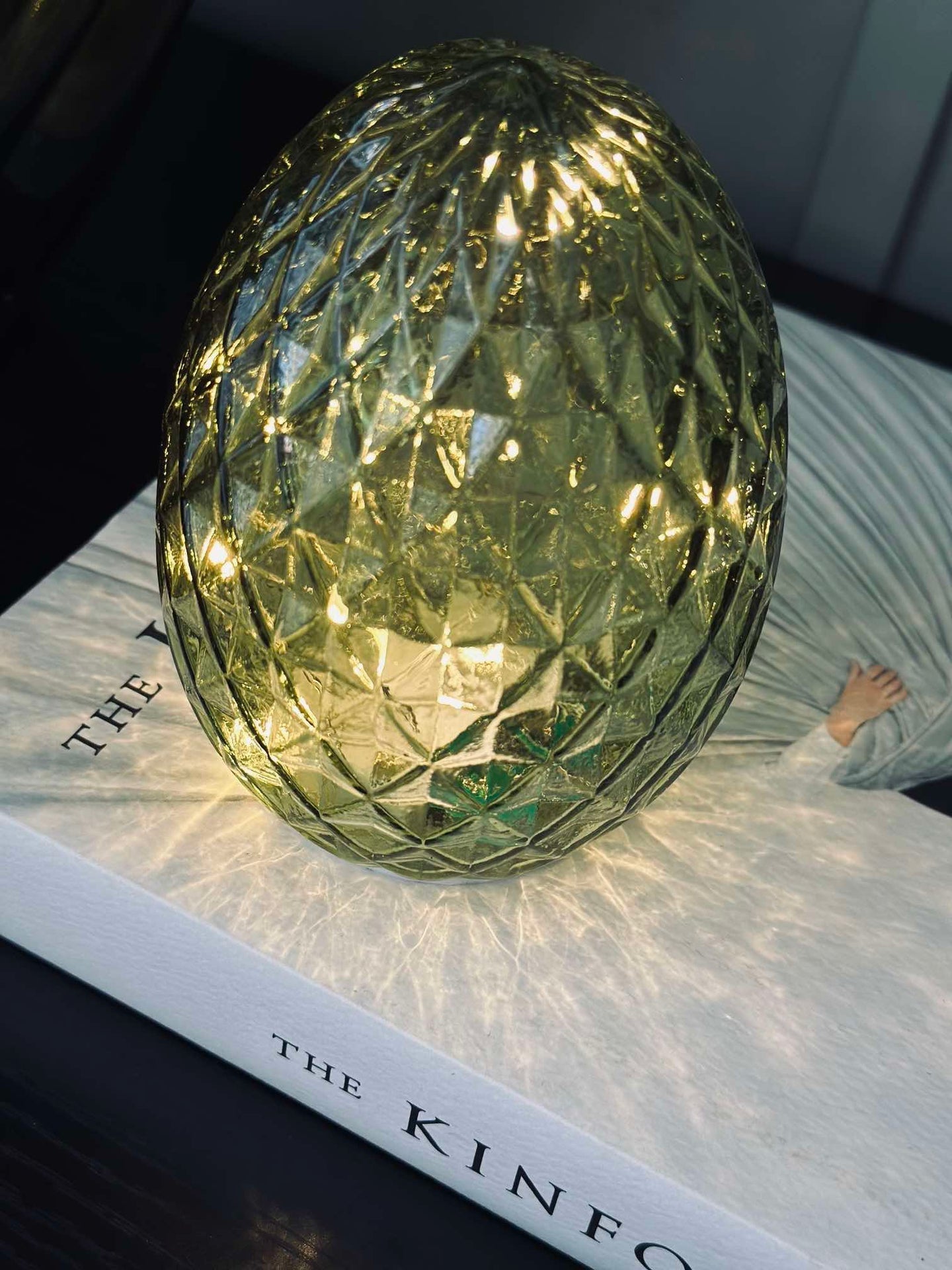 Lampe kule - Green diamond