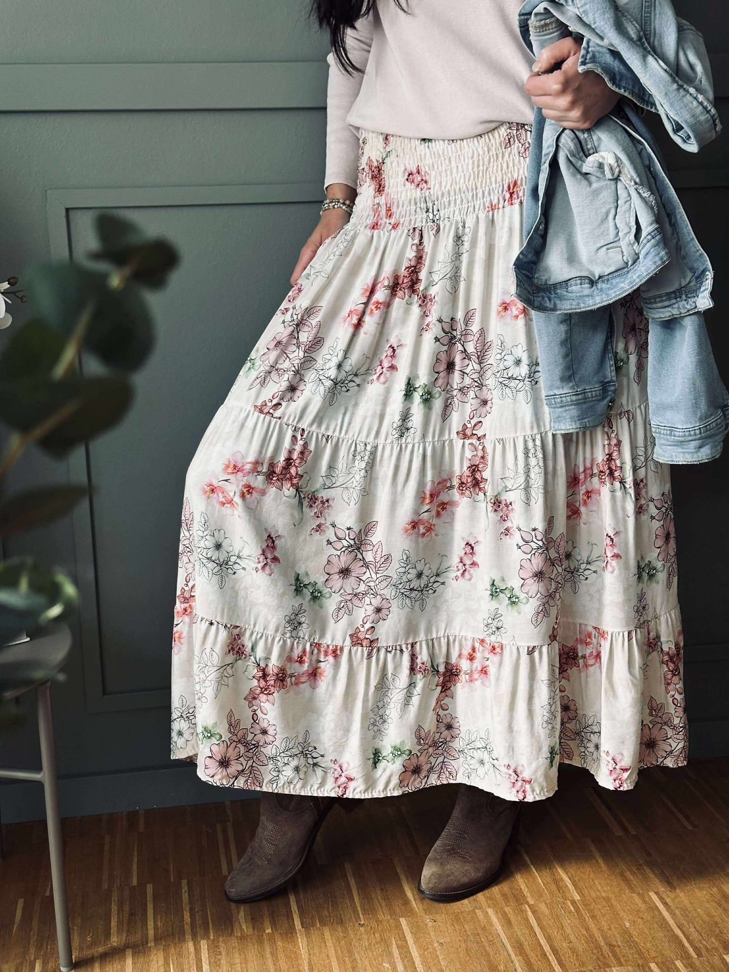 Skjørt Anika Rose flower