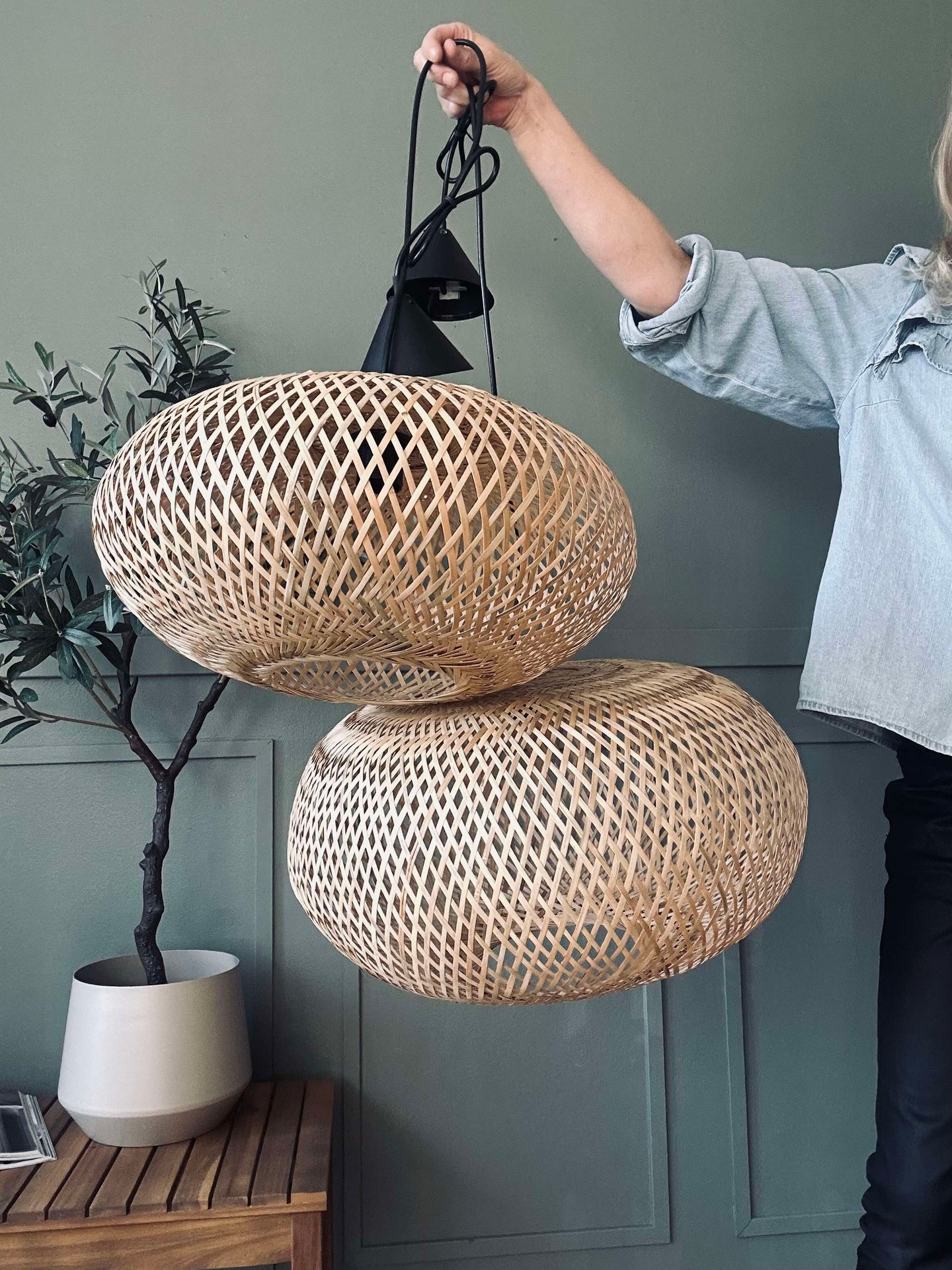 Lampe bambus - Dia 45