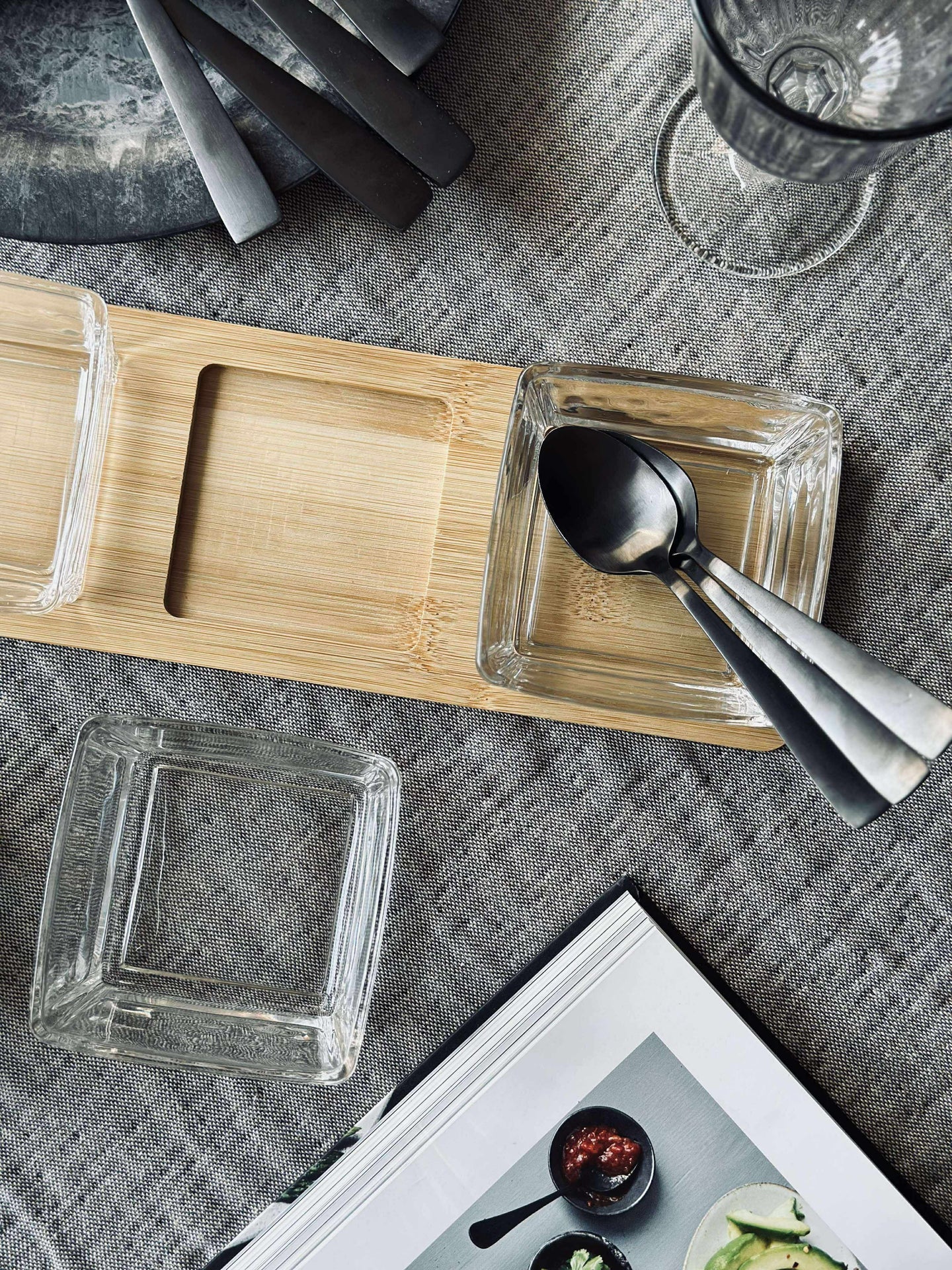 Tapas - 4 skåler og fat