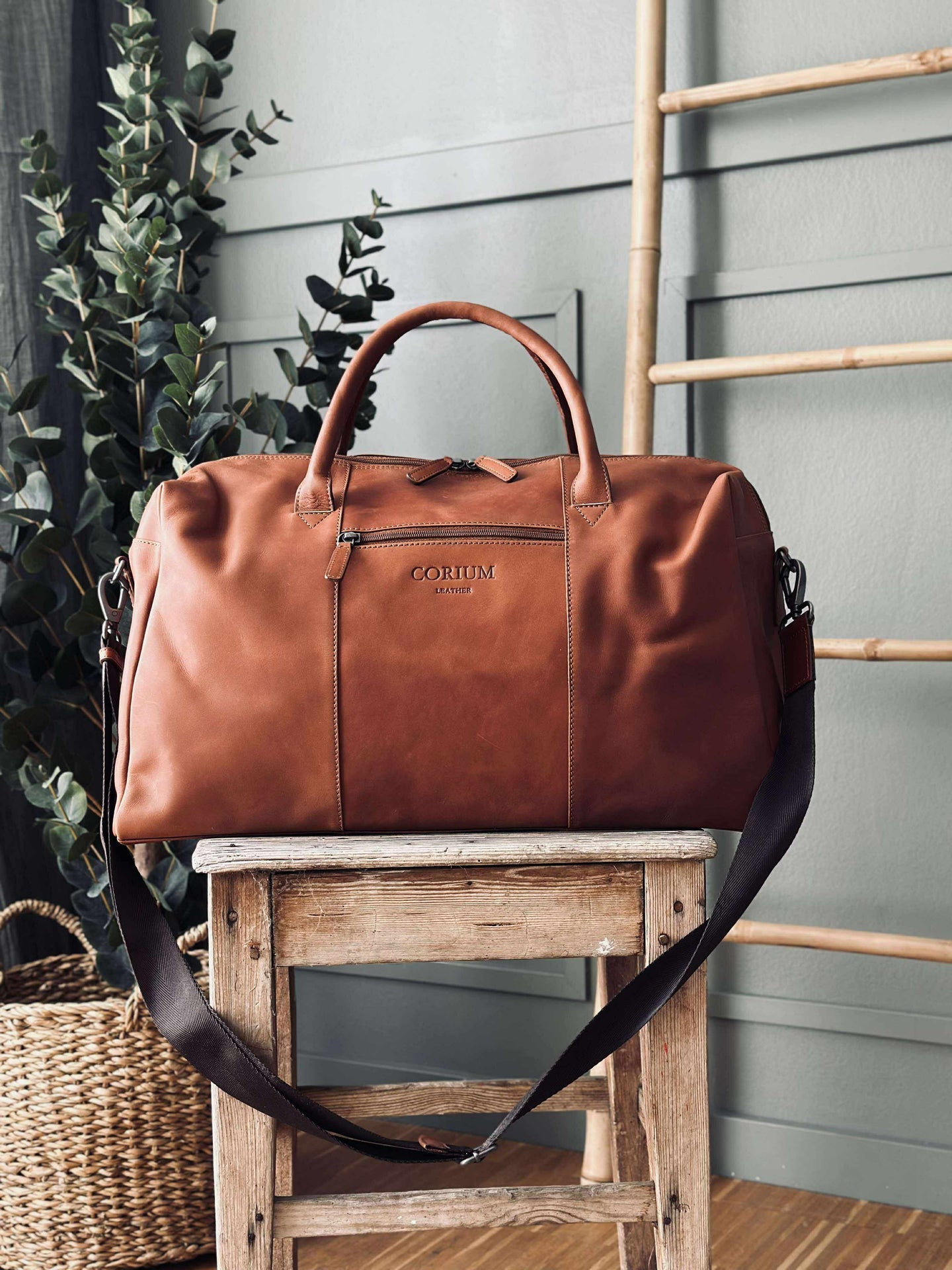 Weekendveske LONDON cognac