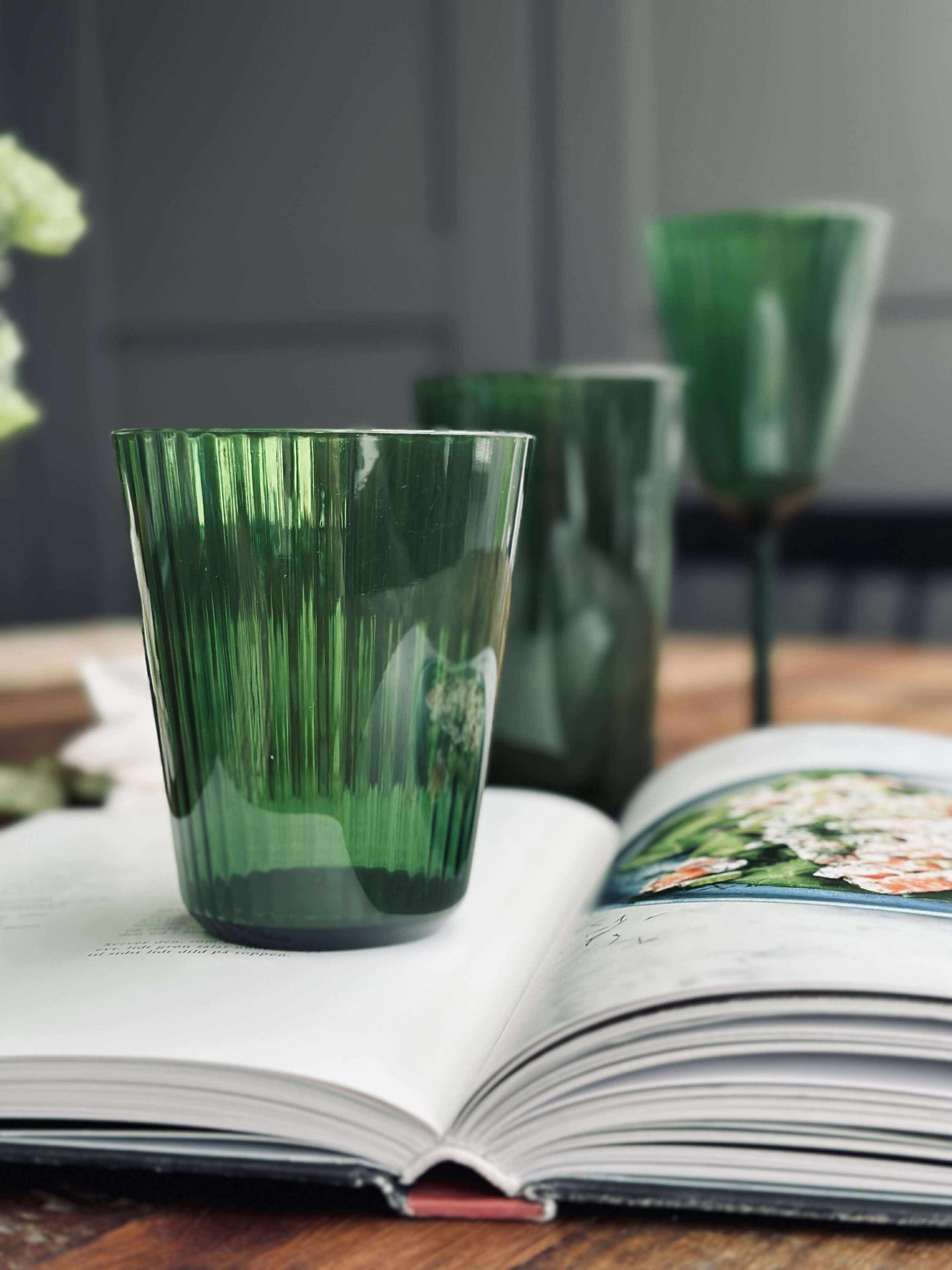 Glas Claire 300ml. Grønn - 2 stk.