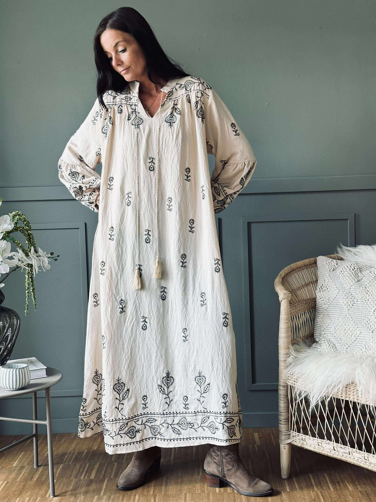 Kjole Embroidery boheme