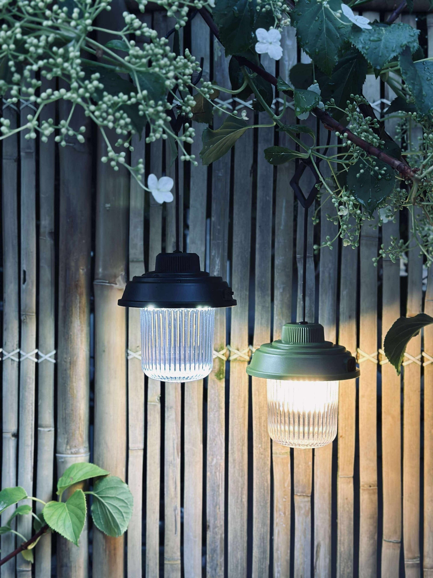 Campinglampe med ledning - Color mix