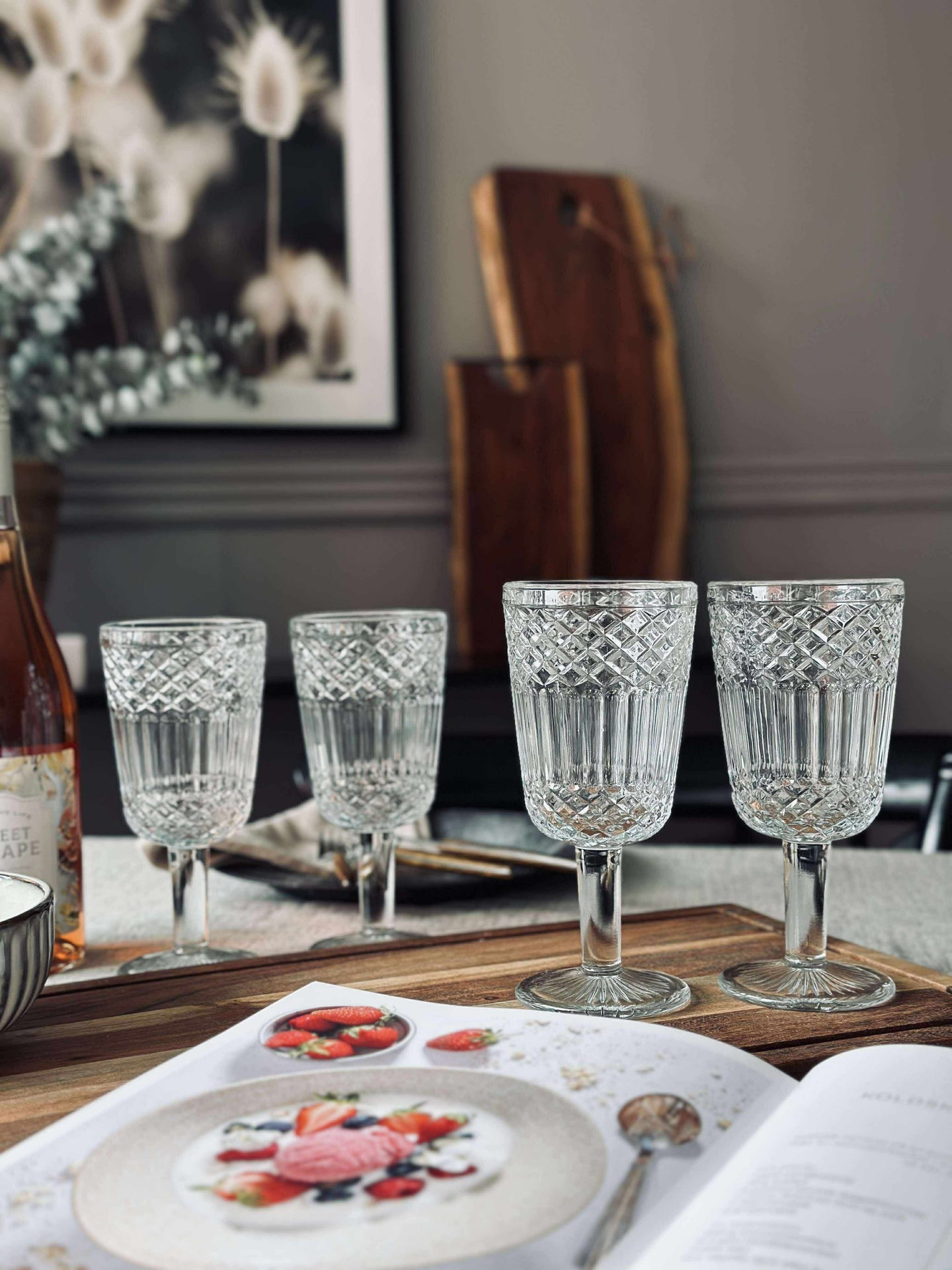 Vinglass - Sett med 4 stk.