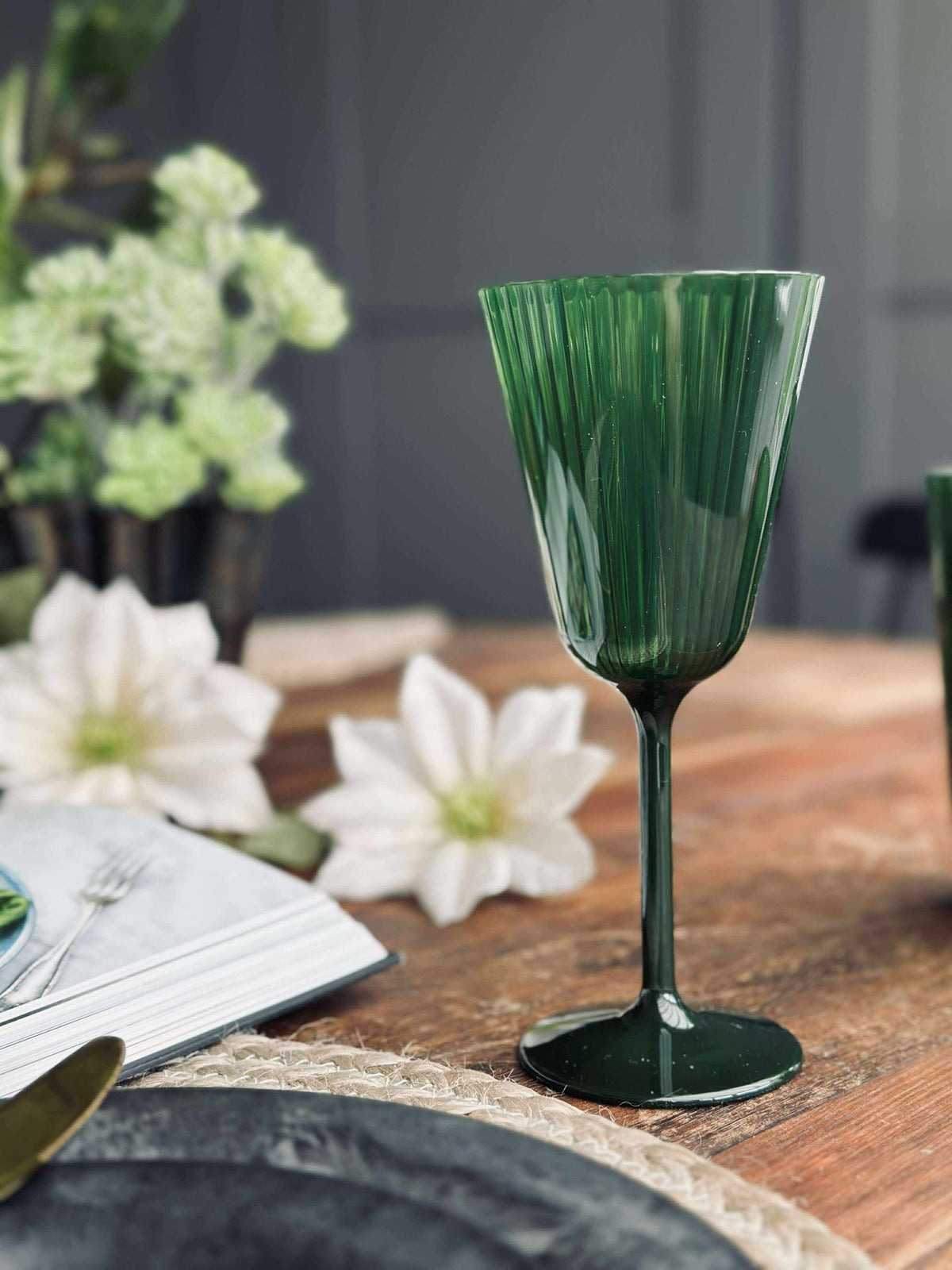 Vinglass Claire 200 ml. Grønn - 2 stk.