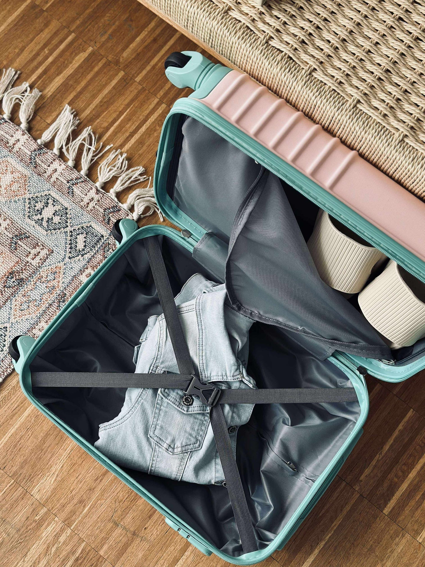 Trolley Koffert - ROSE / MINT