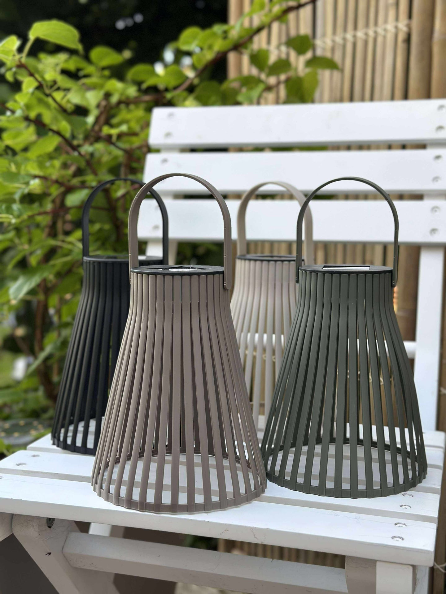 Lanterne med solceller 18cm - Flere fargevalg