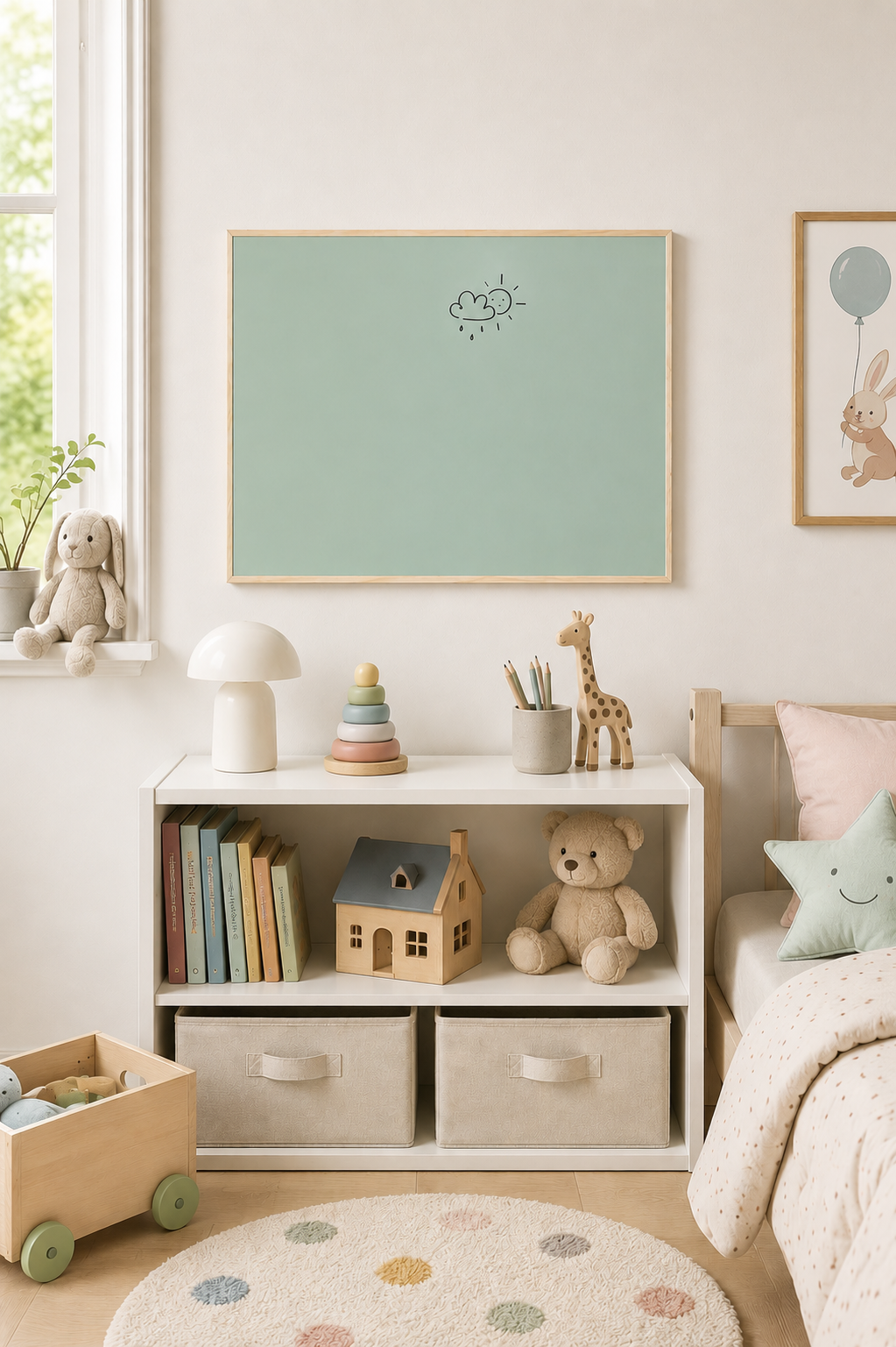 Magnetisk whiteboard - Grønn