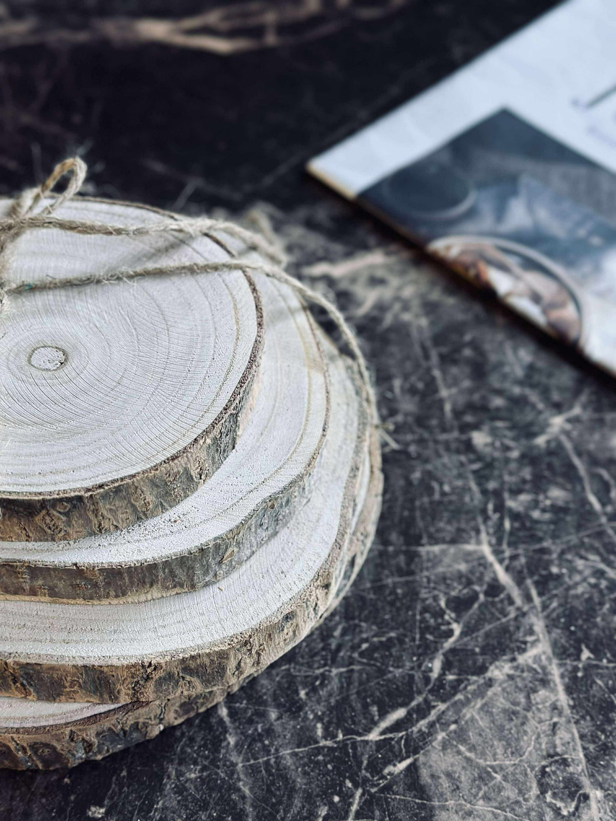 Deco wood - Sett med 4 stk.