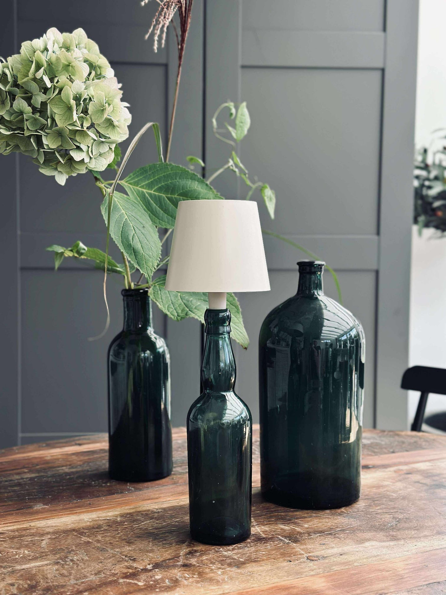 LED-lampe til vinflaske - Krem MIX