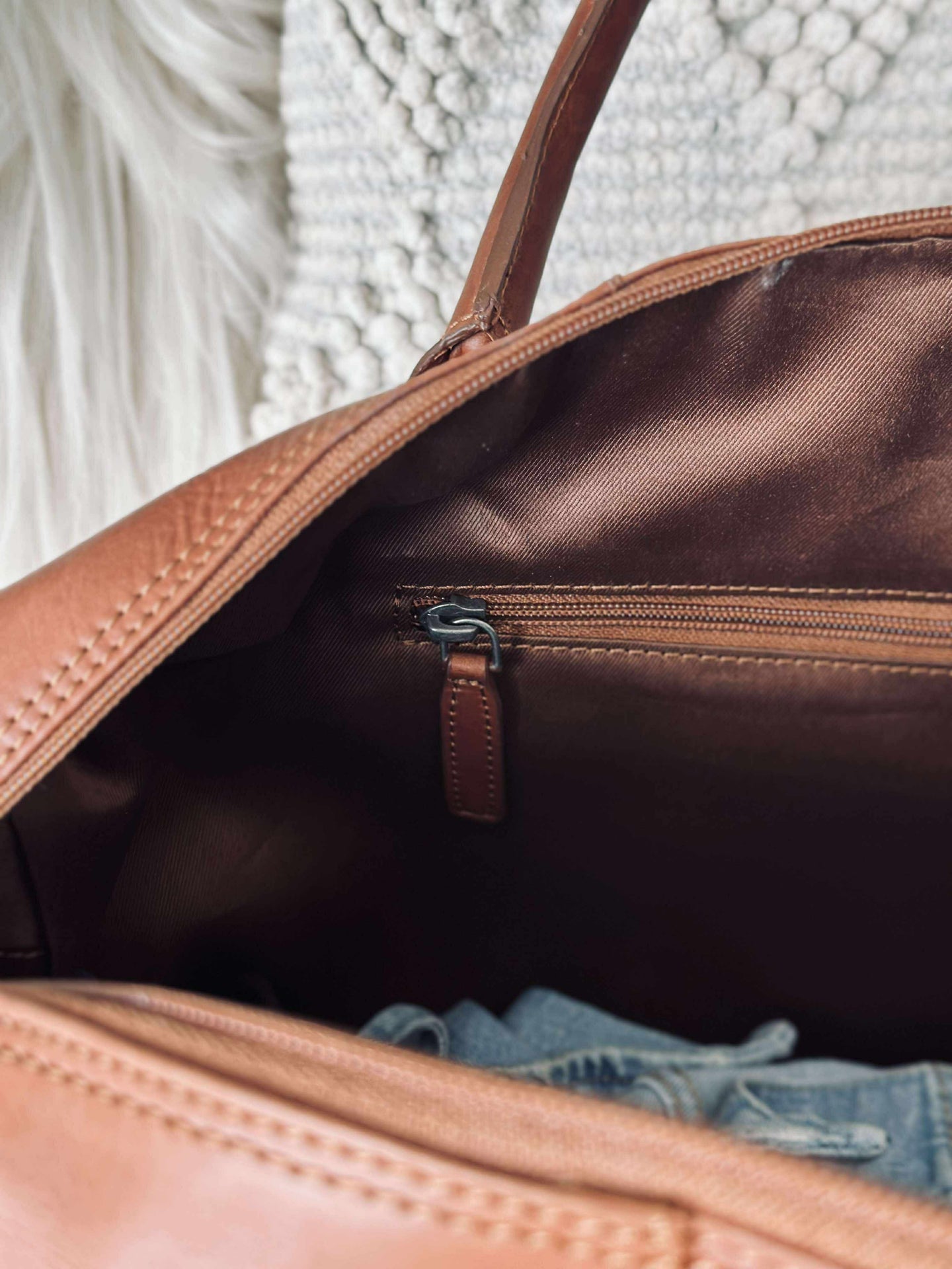 Weekendveske LONDON cognac