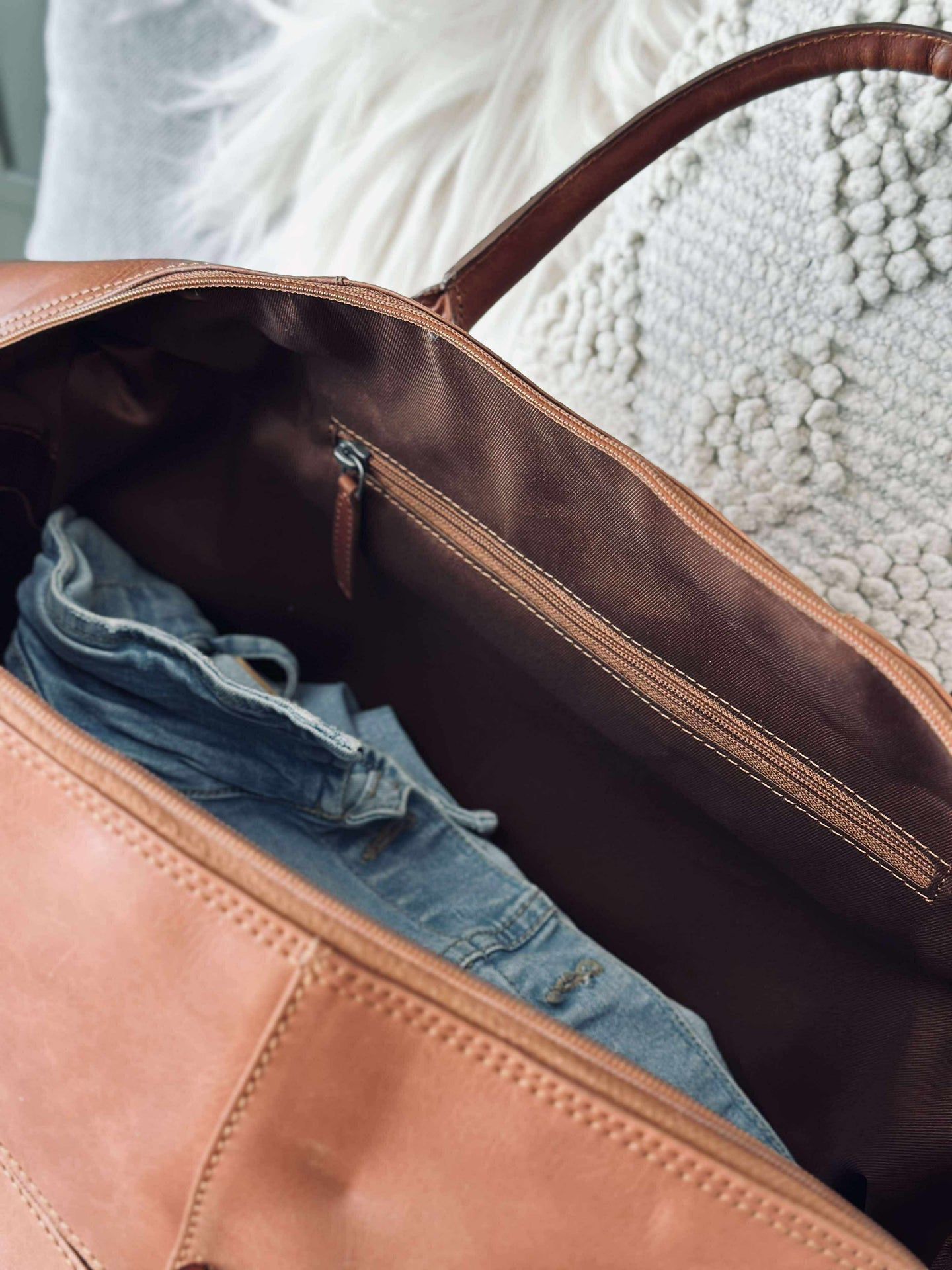 Weekendveske LONDON cognac