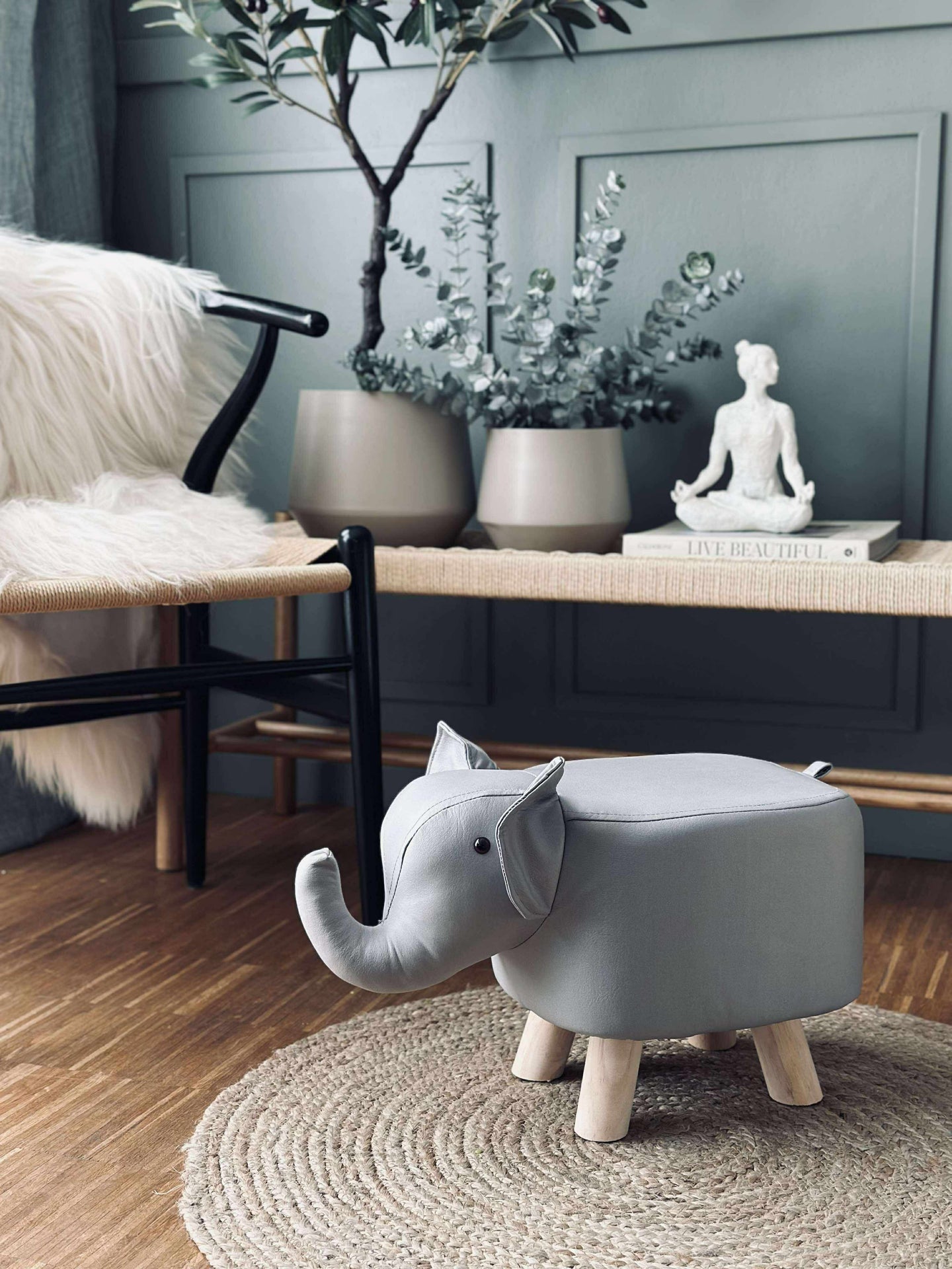 Elefant barneskammel