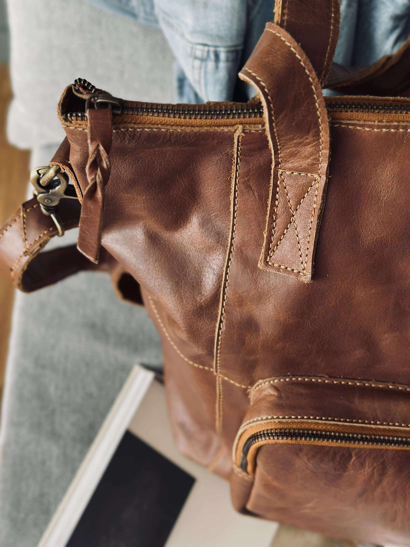 Shopper Sasja - Cognac