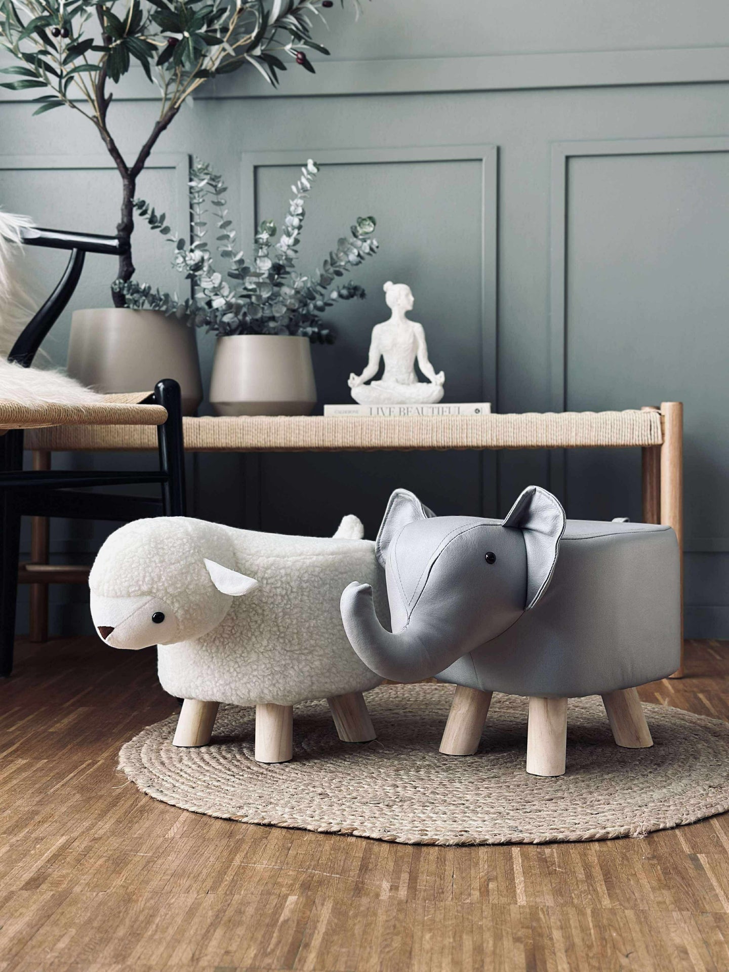 Elefant barneskammel