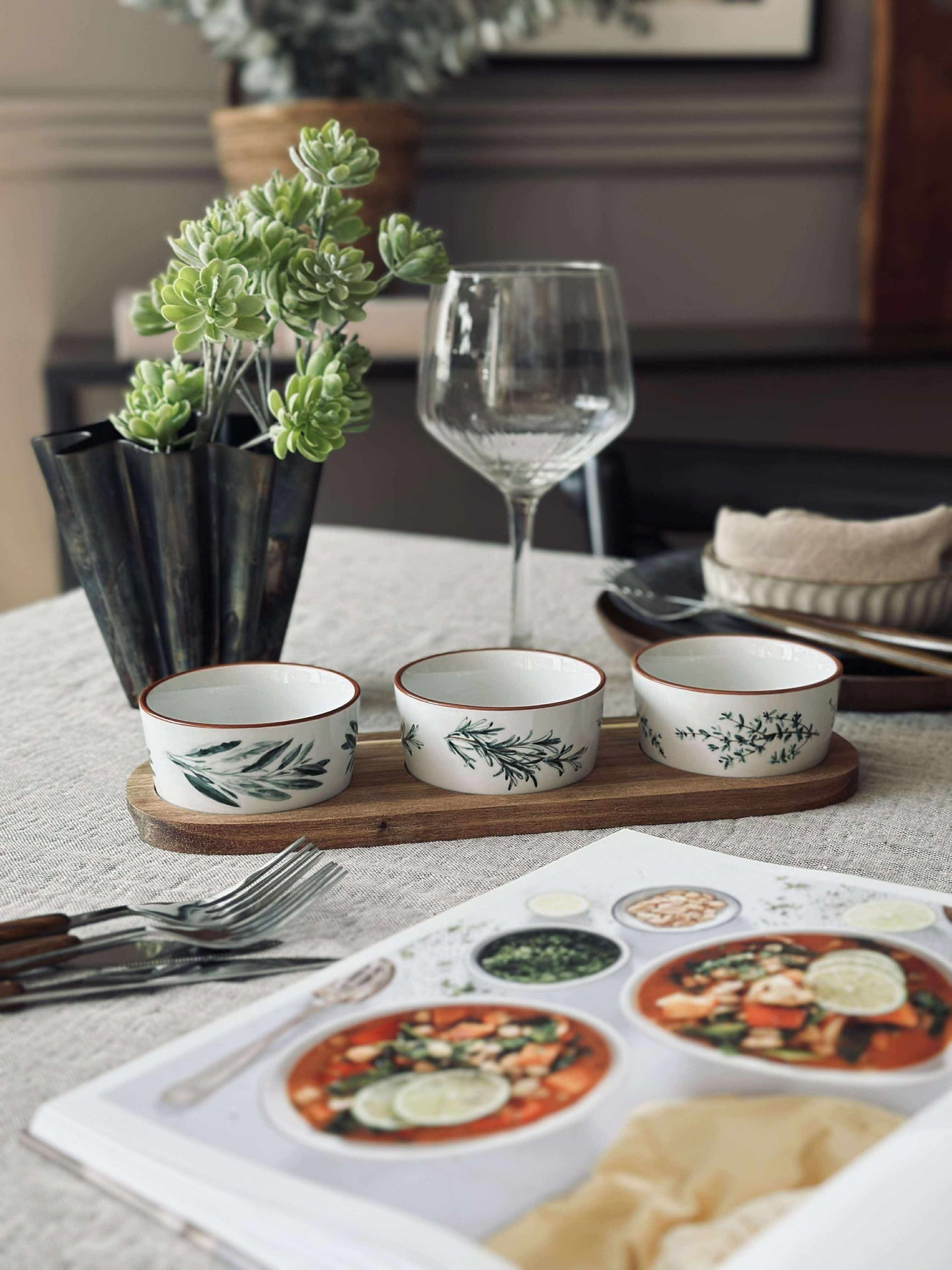 Tapas - 3 skåler og fat