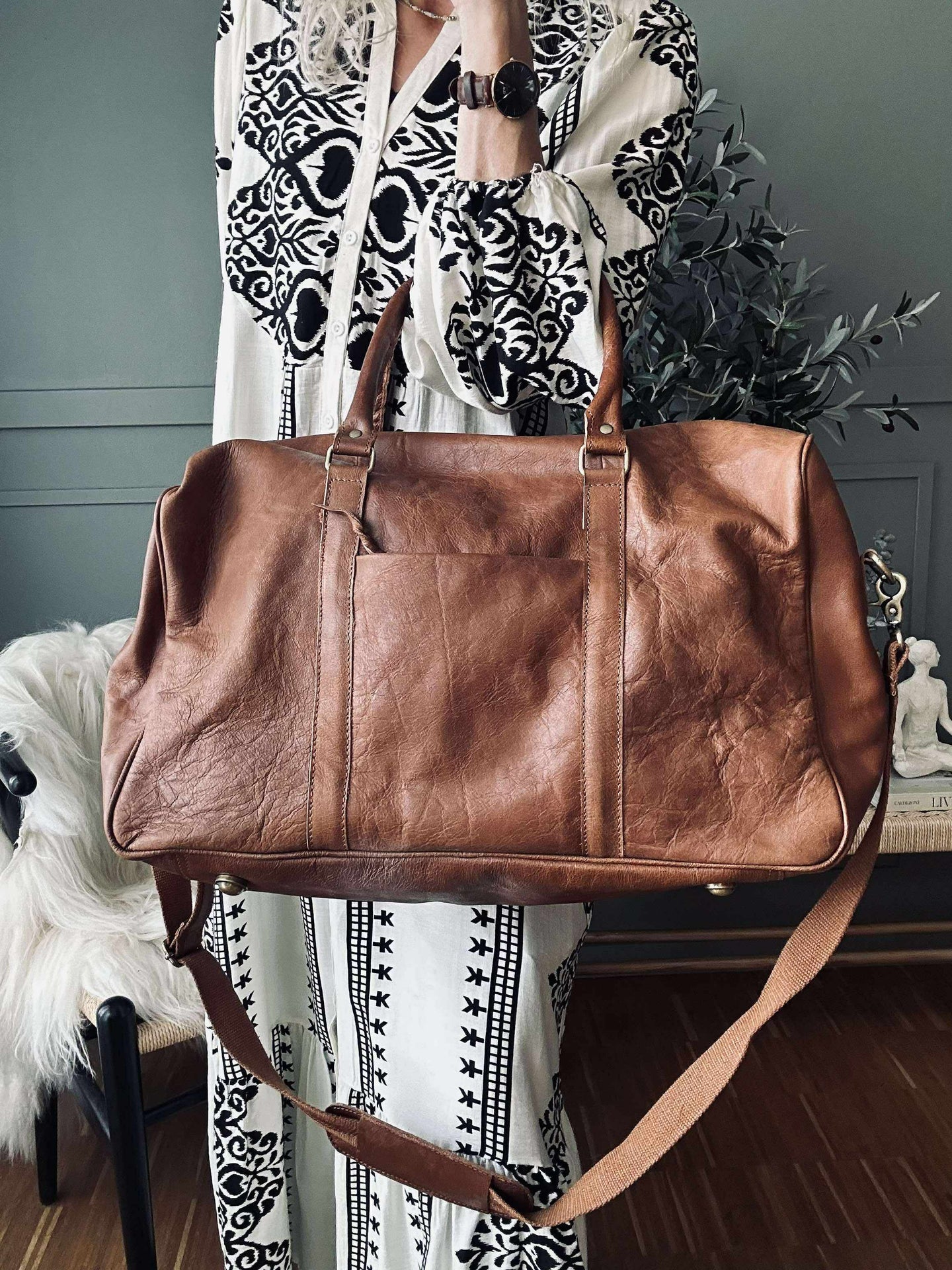 Weekendveske GINNY Cognac