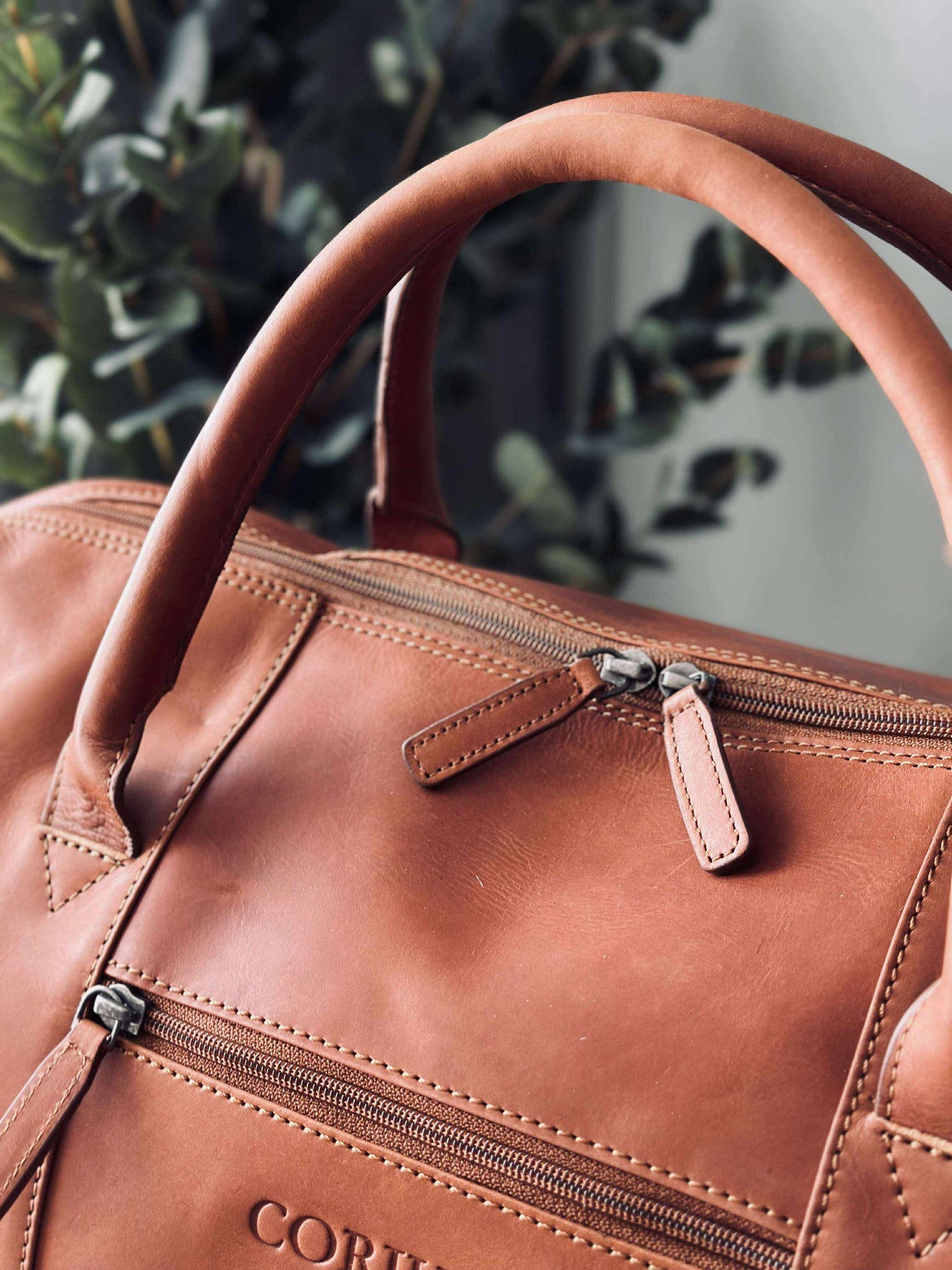 Weekendveske LONDON cognac