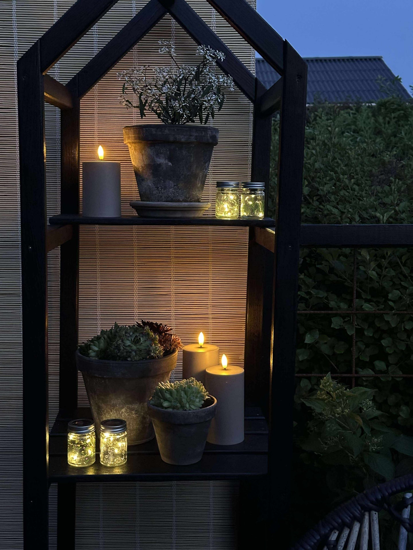 Mini lanterne med solcelle - MIX