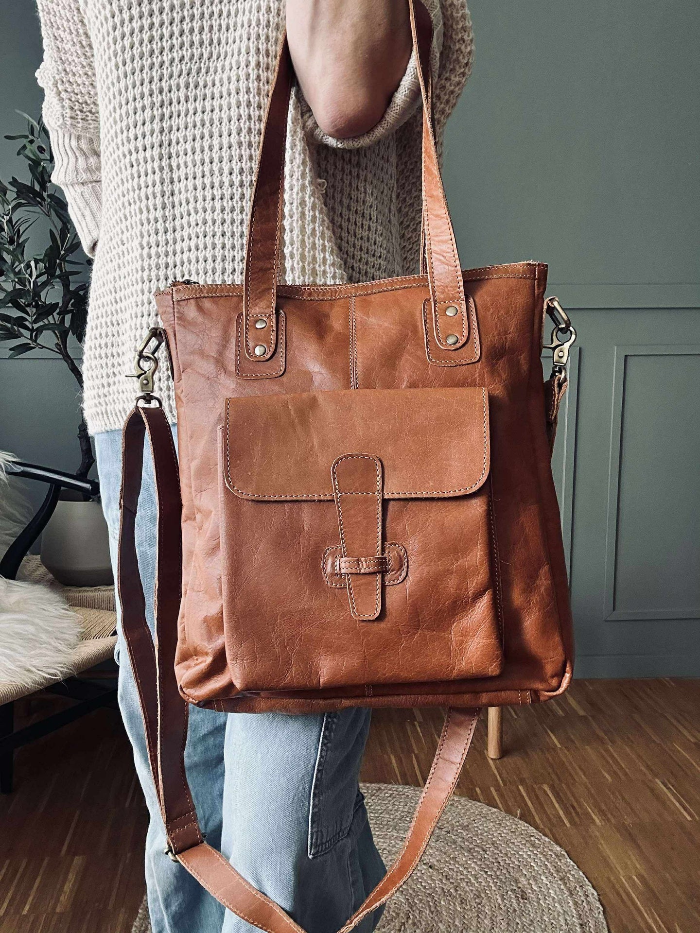 Shopper Amalie - Cognac