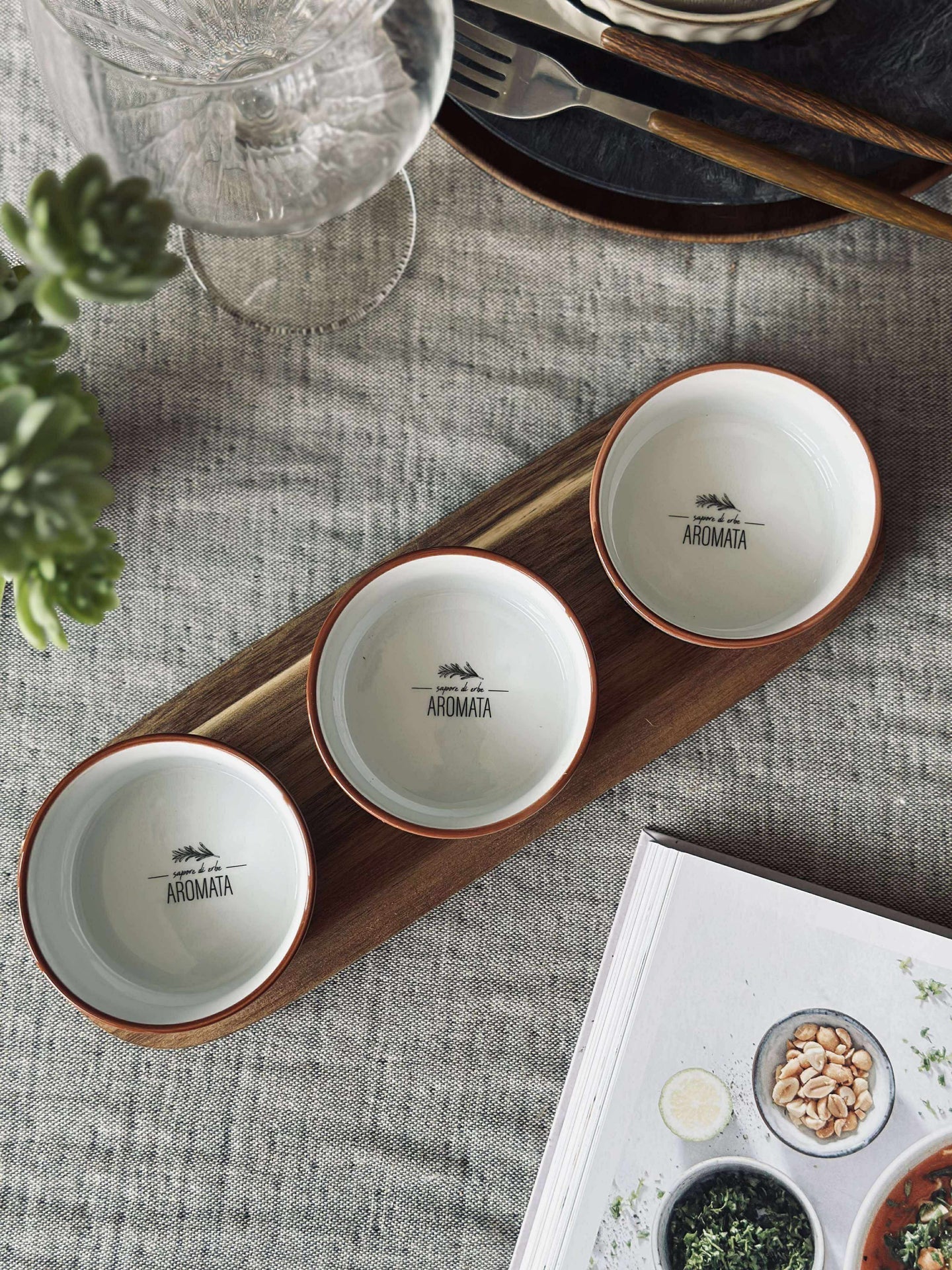 Tapas - 3 skåler og fat