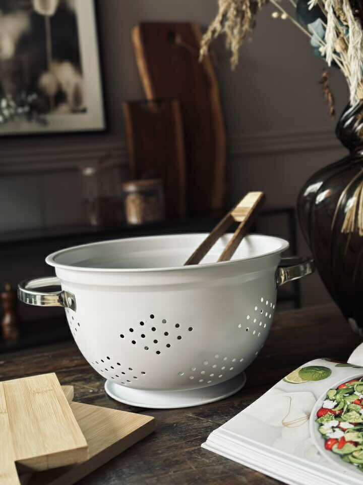 Dørslag - 25 cm Hvit