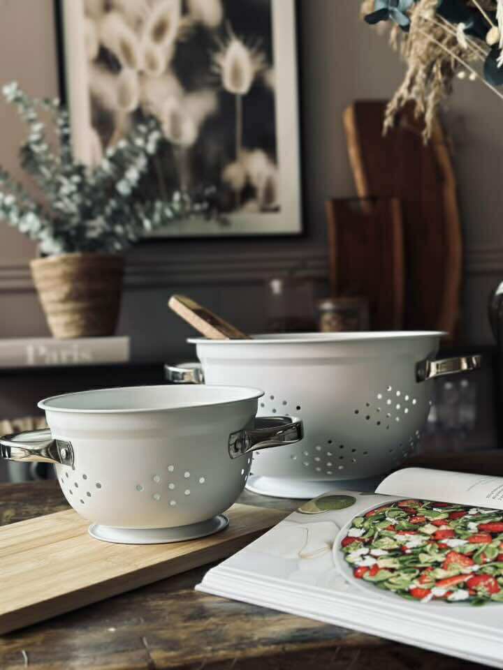 Dørslag - 25 cm Hvit