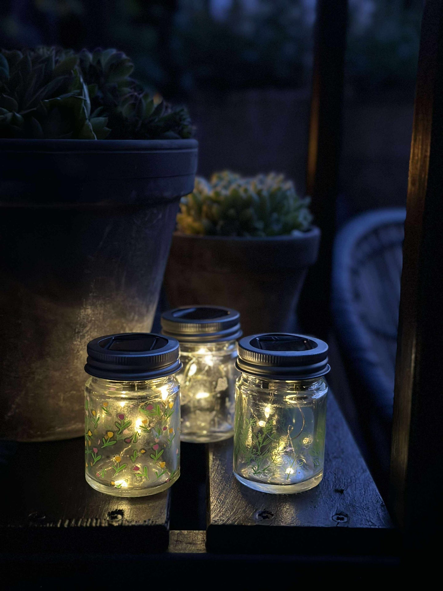 Mini lanterne med solcelle - MIX