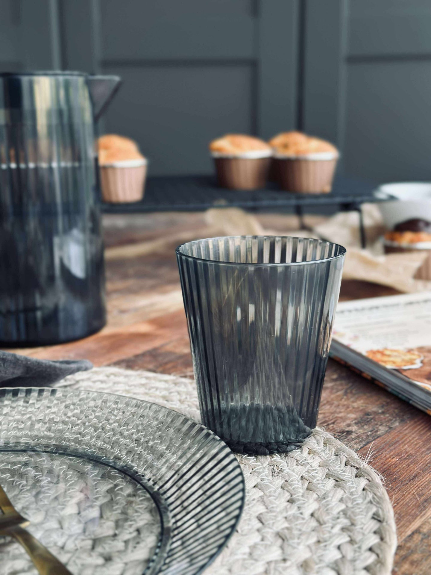 Glass DAILY Grå - 4 stk.