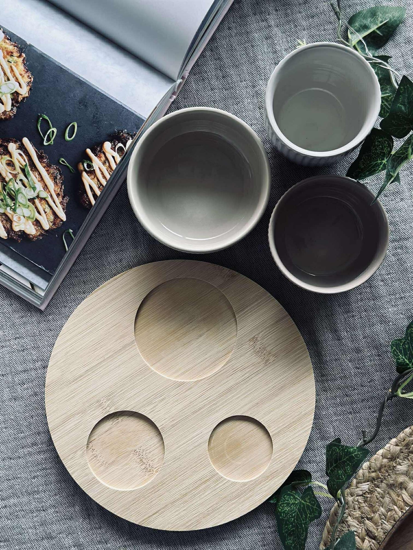 Tapas - 3 skåler og fat