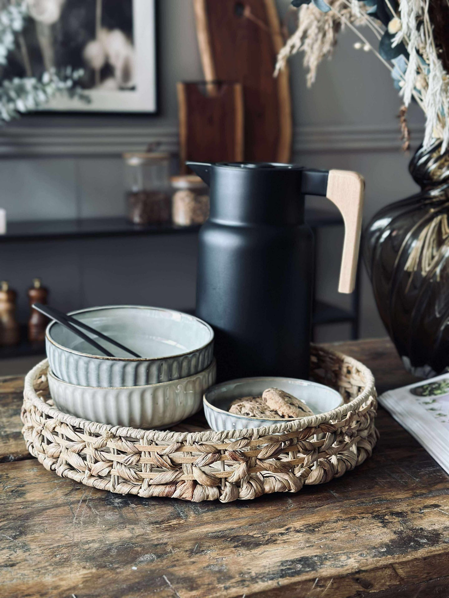 Brett i vannhyasint - Dia 35cm