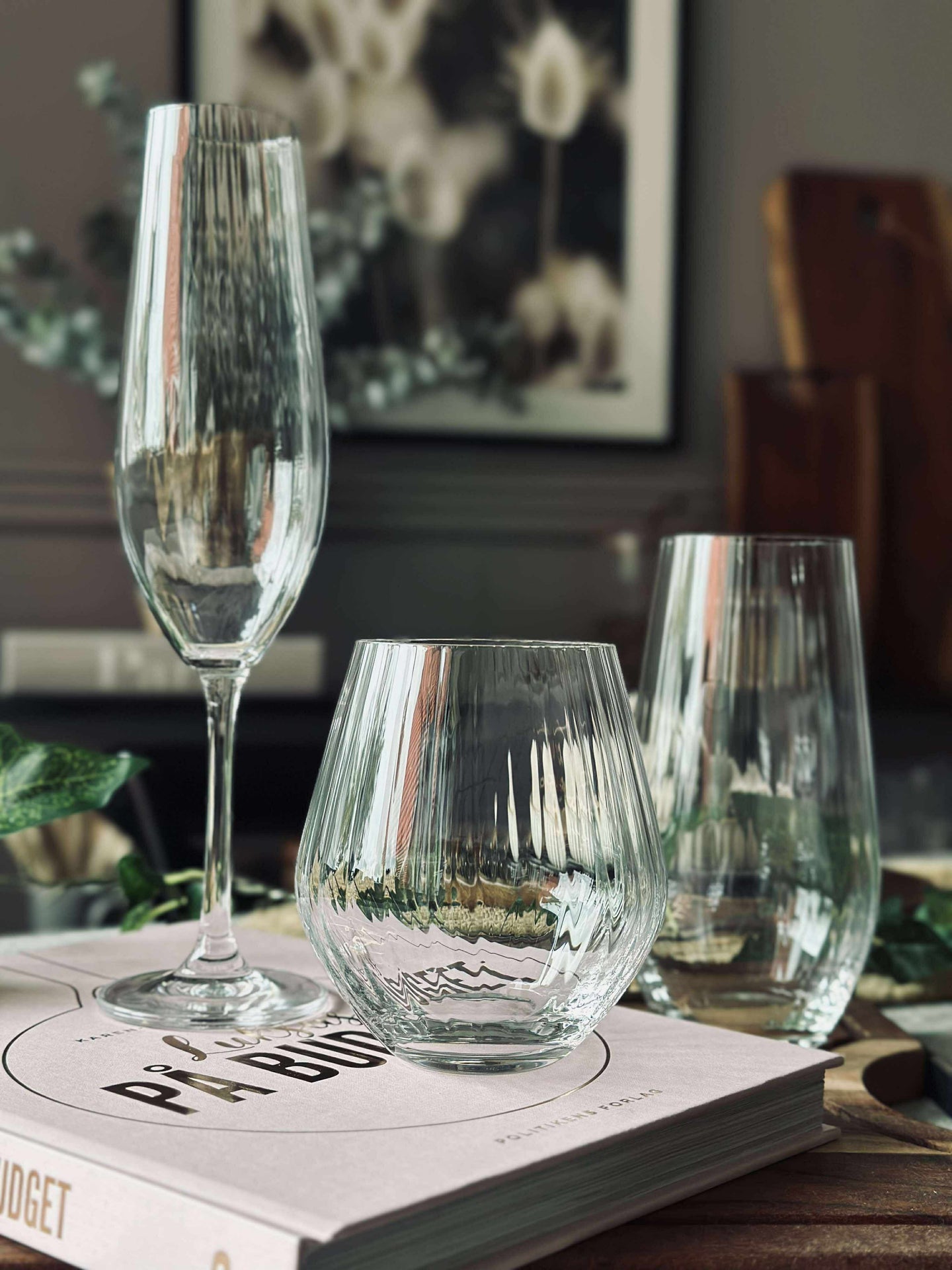 Vannglass CRYSTAL - Sett med 4 stk.