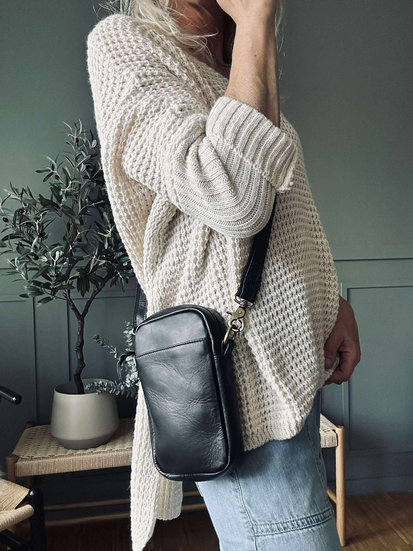 Mobiltaske Emma - Svart
