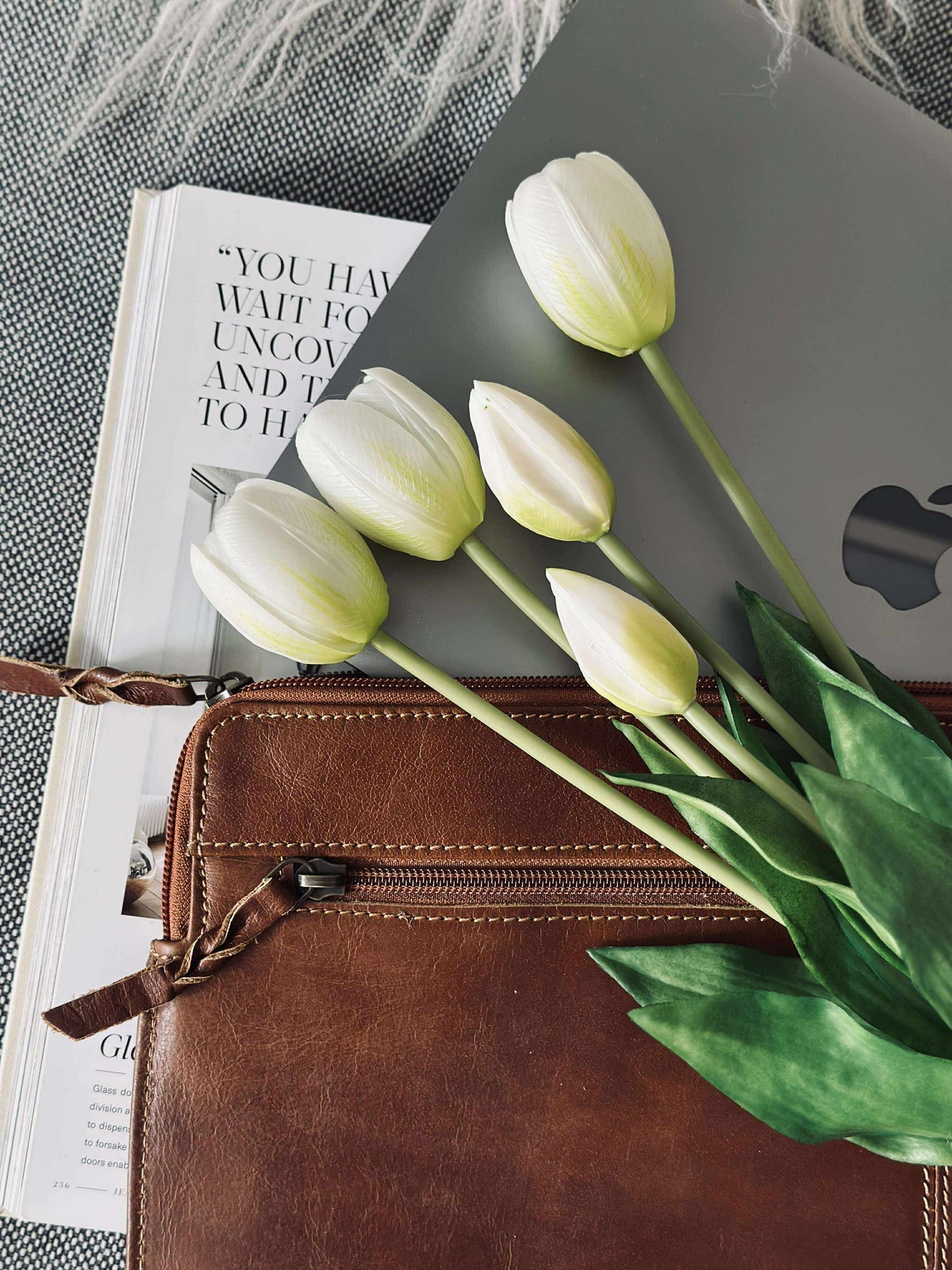 Laptop sleeve - Cognac bøffellær