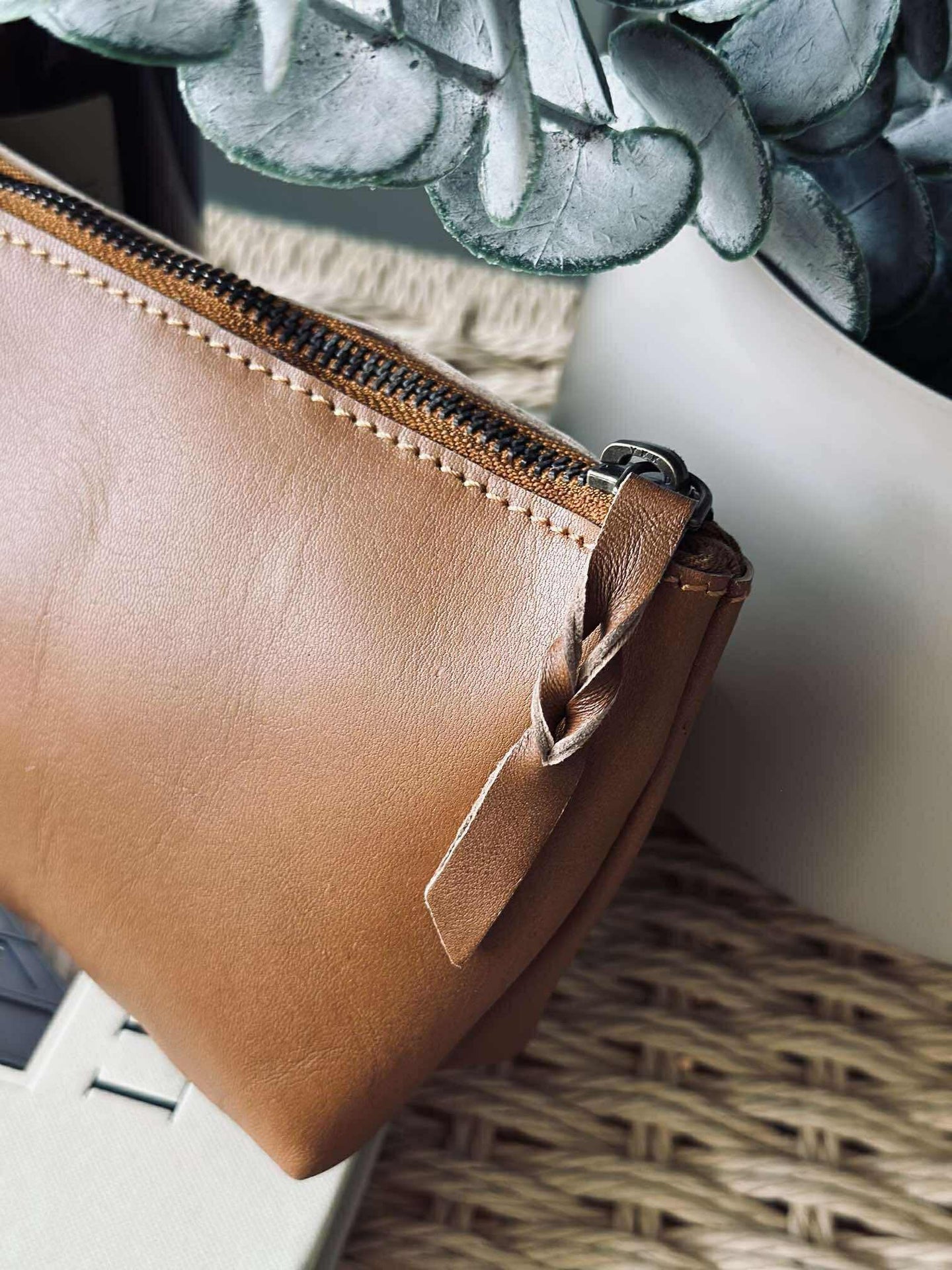 Sminkepung - Cognac leather