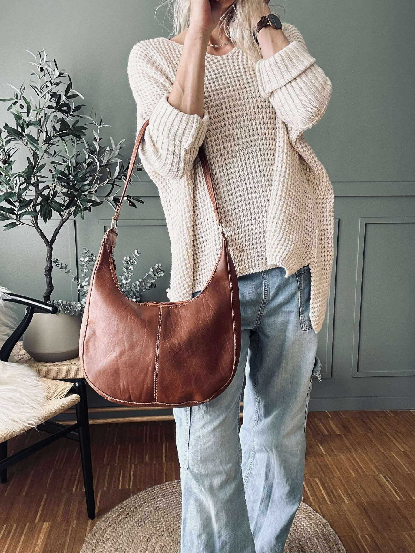 Skulderveske Alicia - Cognac