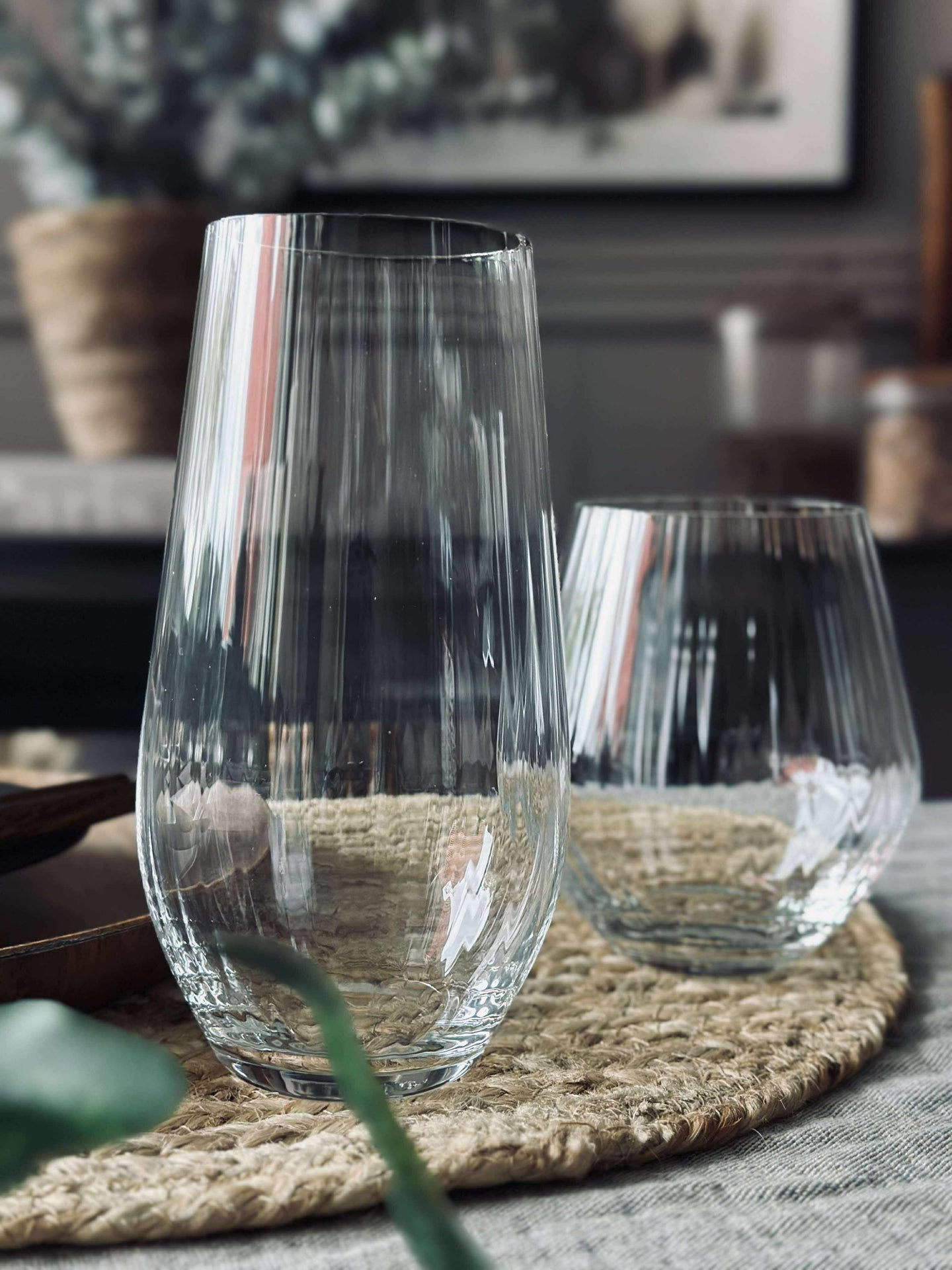 Vannglass Høy CRYSTAL - Sett med 2 stk.