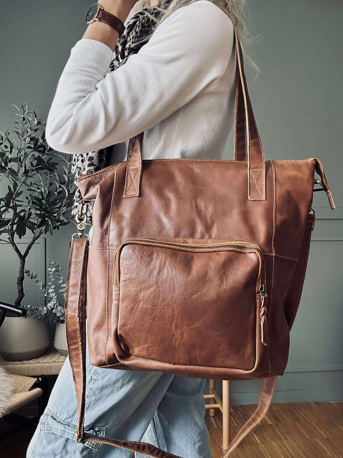 Shopper Sasja - Cognac