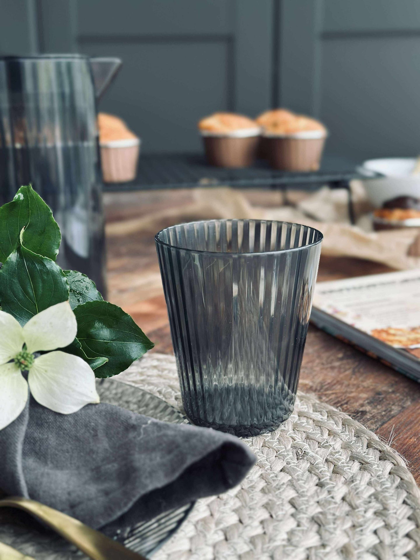 Glass DAILY Grå - 4 stk.