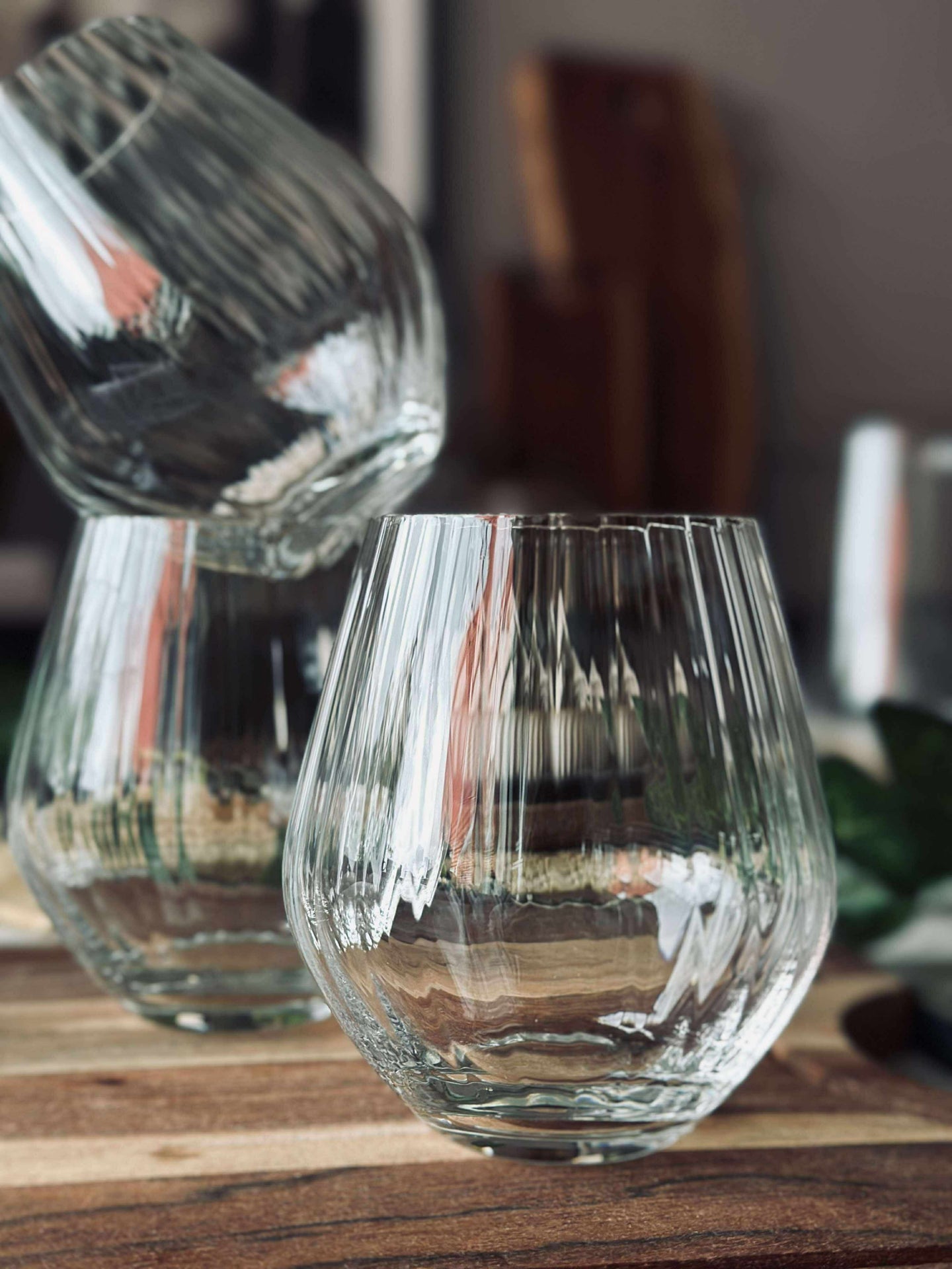 Vannglass CRYSTAL - Sett med 4 stk.