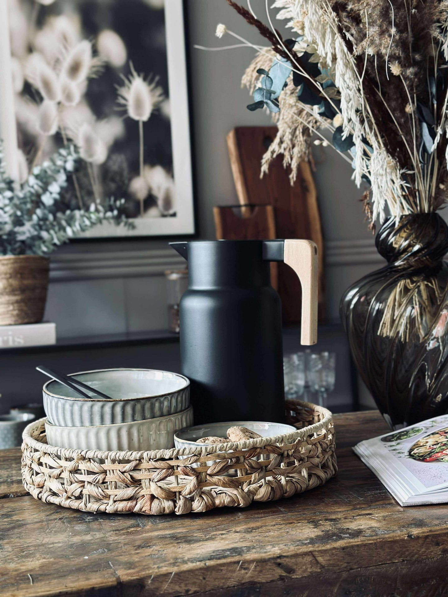 Brett i vannhyasint - Dia 35cm