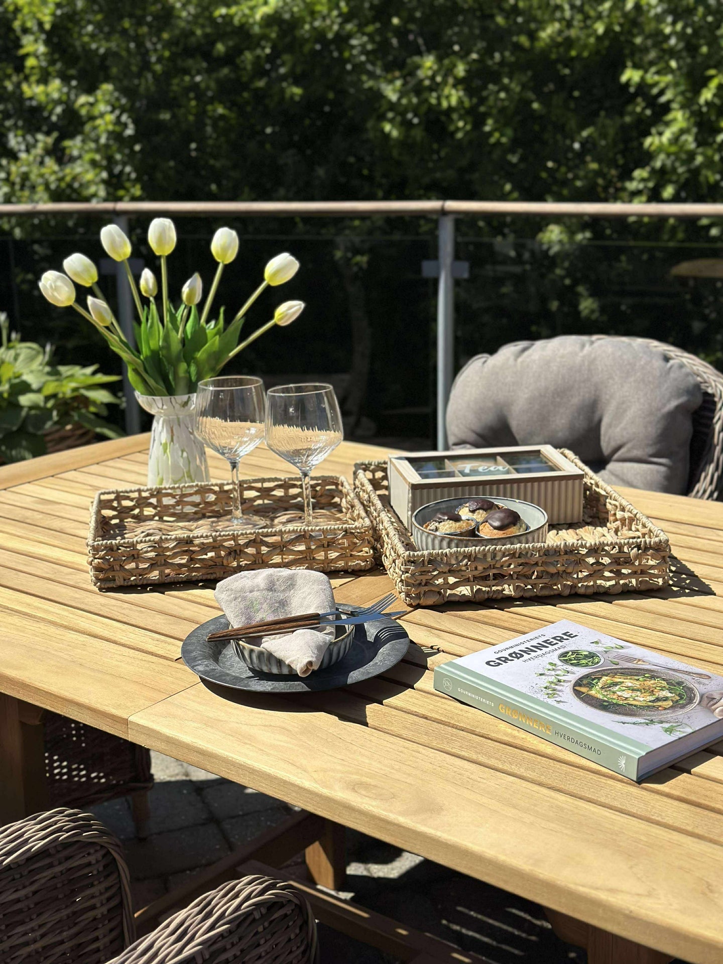 Brett med kant i vannhyasint