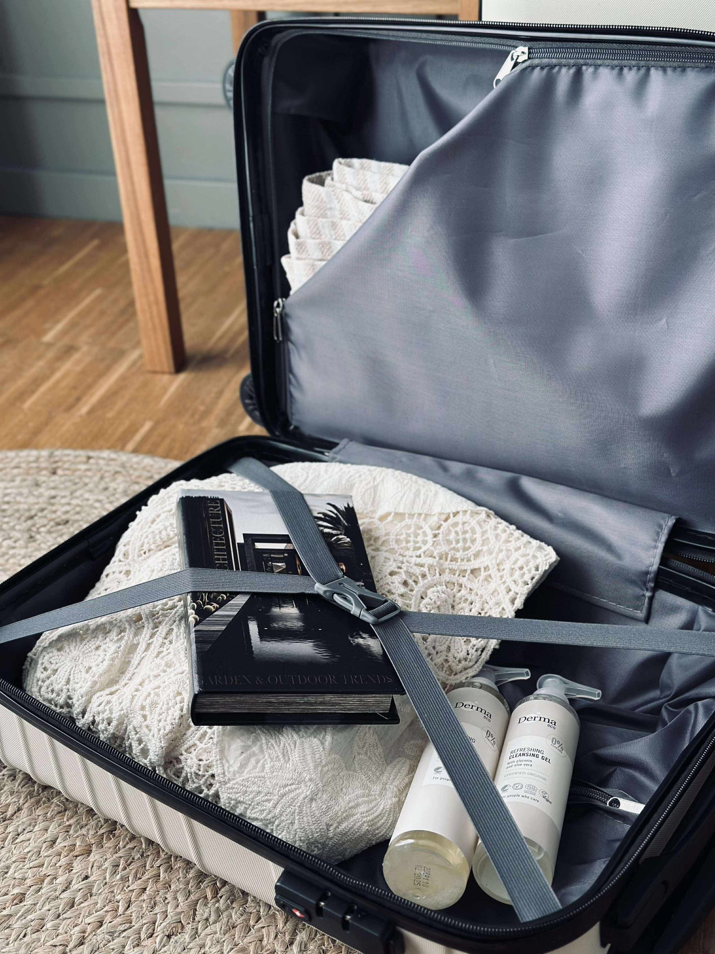 Koffertsett med 3 stk – Beige