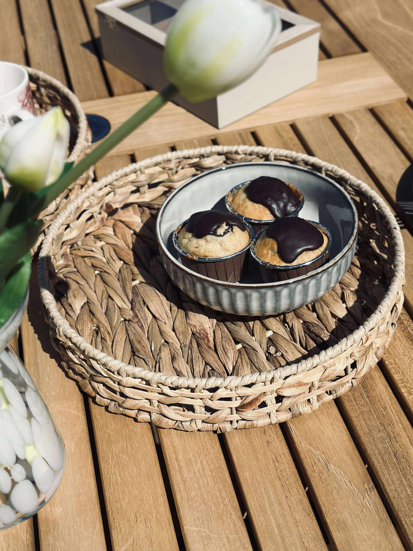 Brett i vannhyasint - Dia 30cm