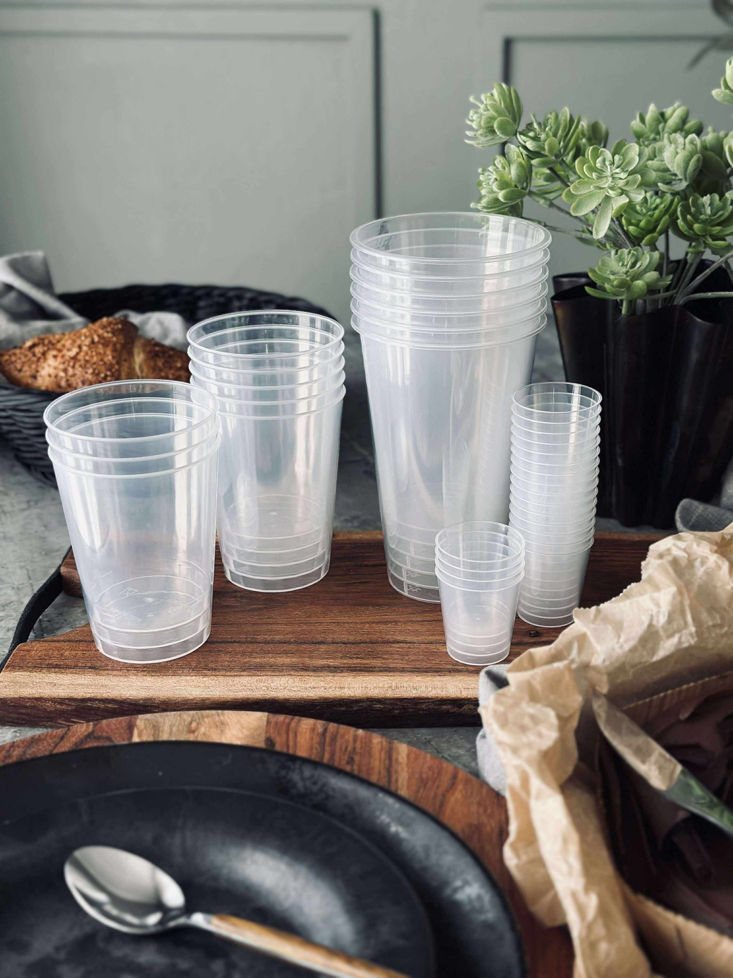 Gjenbrukbare ølglass 50 cl - 6stk.