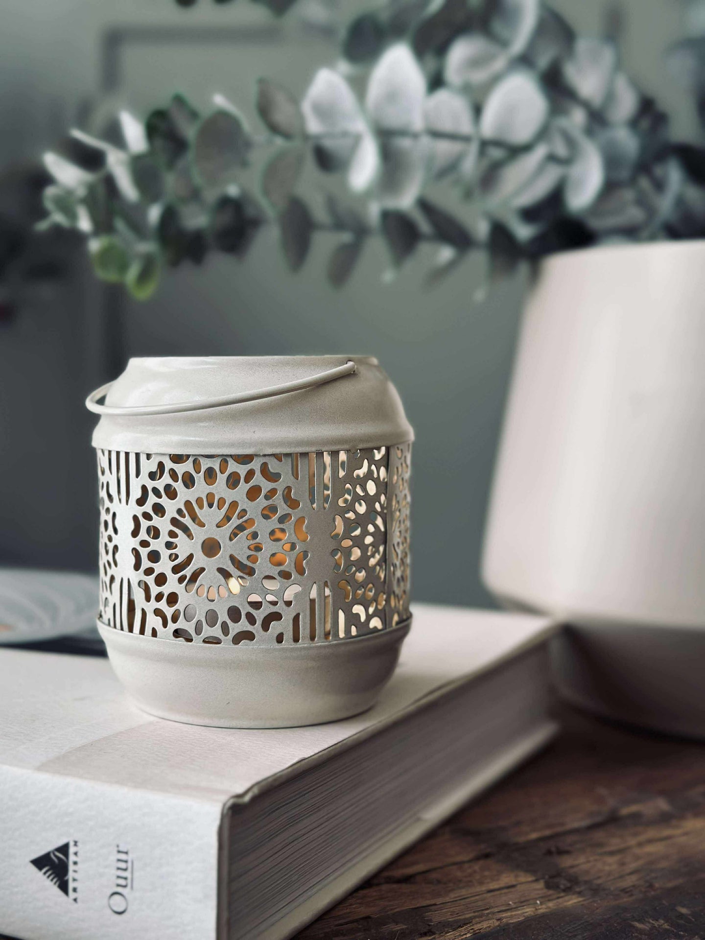 Lanterne EMMA liten - Lys beige