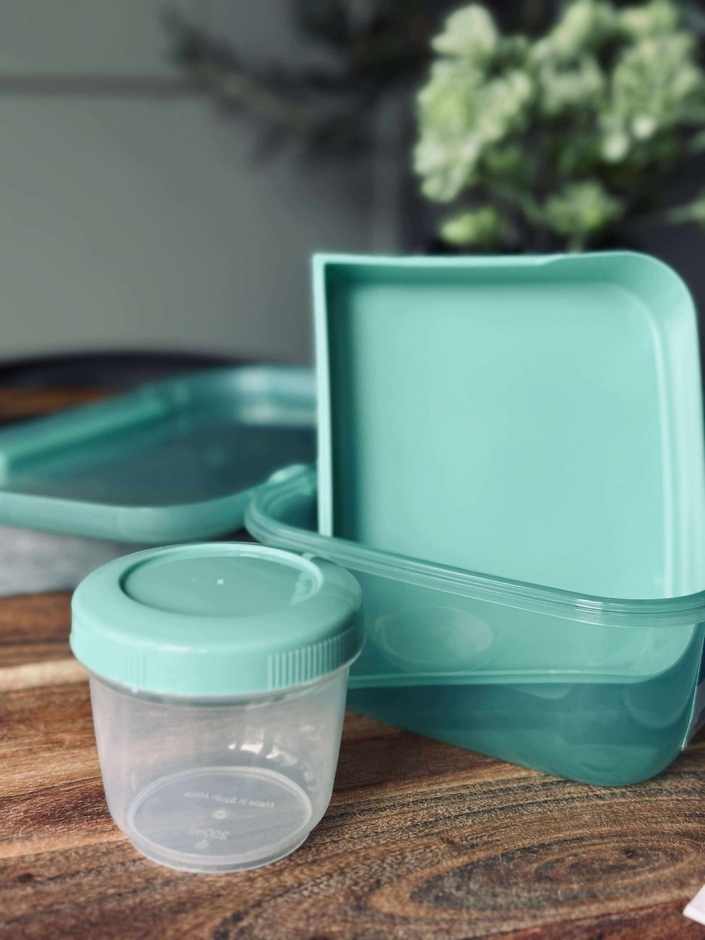 Matboks med delte rom og snackboks